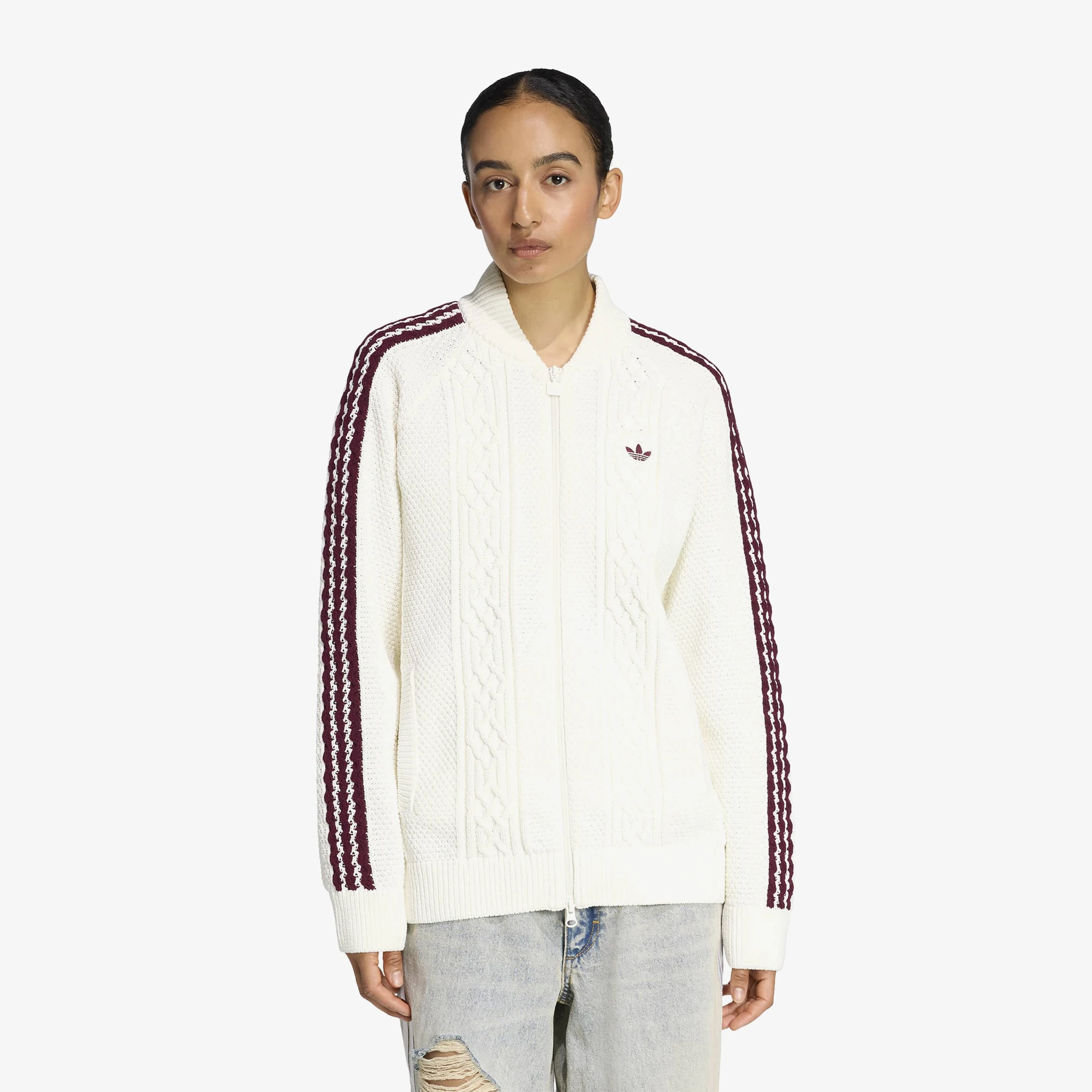 Archive Cutline Knit Track Top 'Off White'