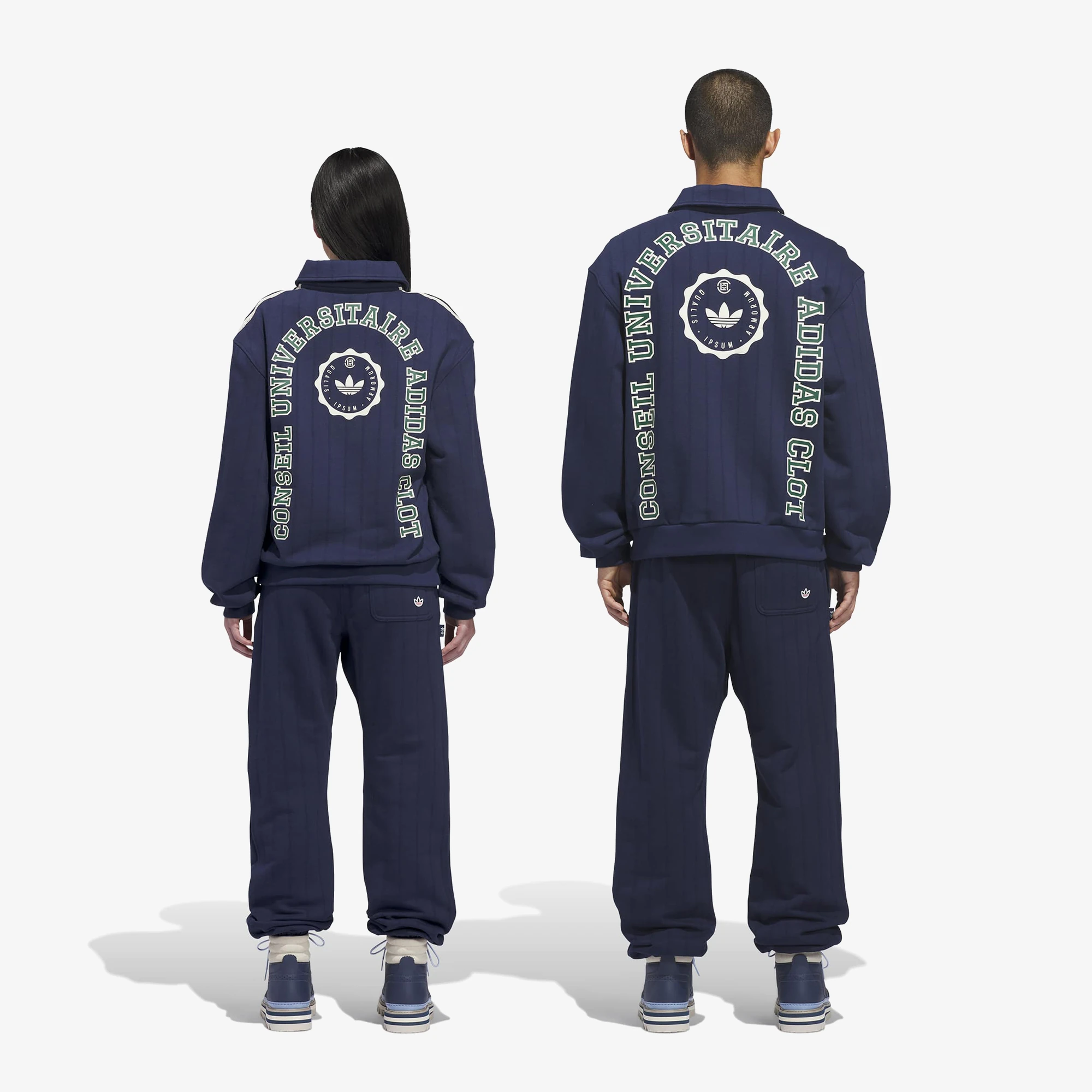 adidas x Clot Sweatpants 'Navy'