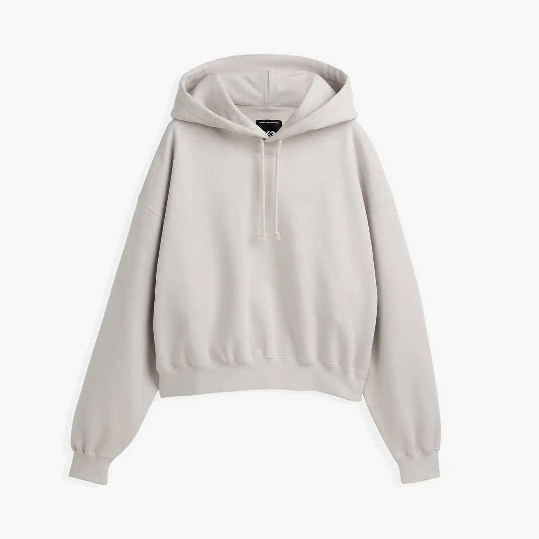 Y-3 Brushed Terry Boxy Hoodie 'Chalk Pearl' - WUNDER