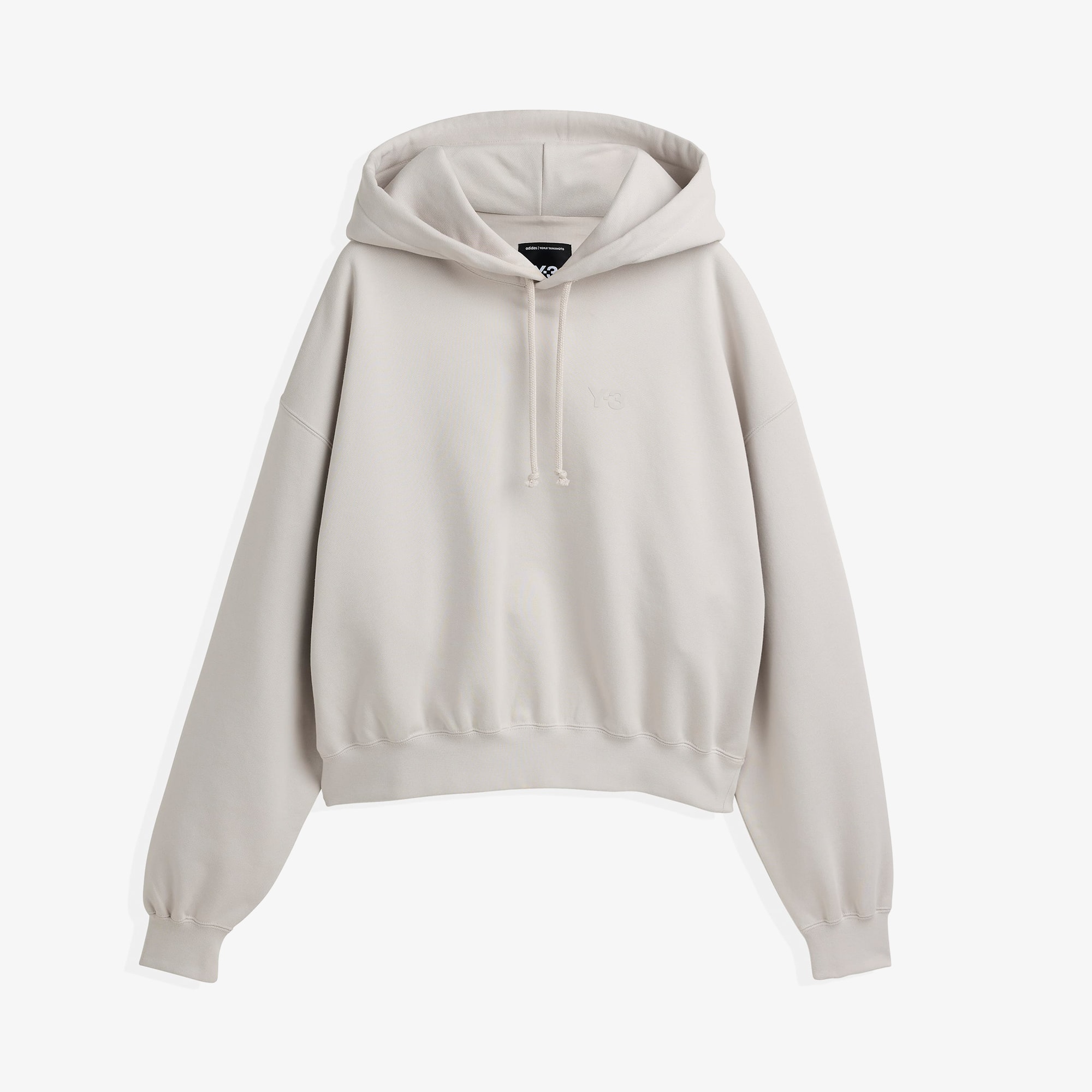 Brushed Terry Boxy Hoodie 'Chalk Pearl'