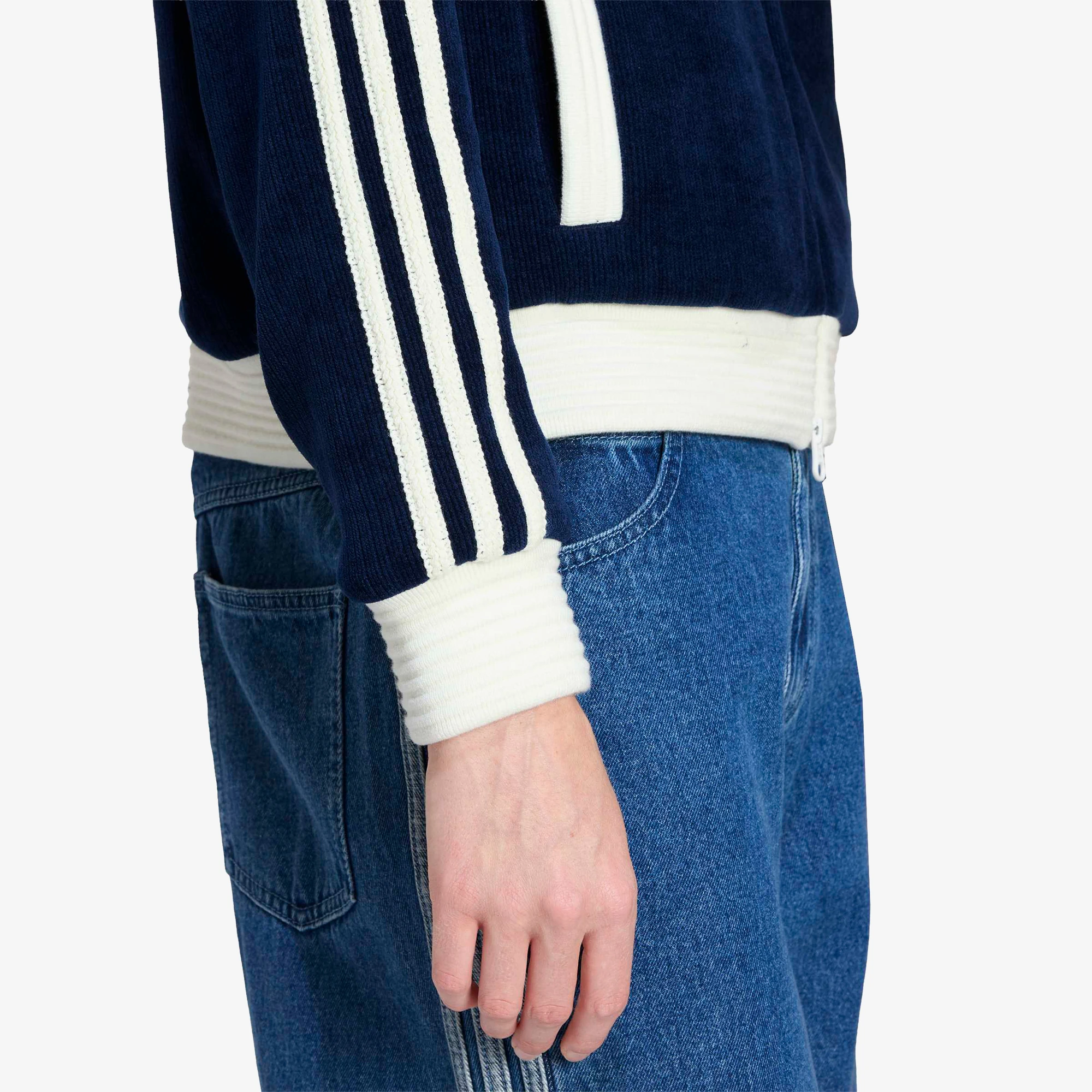 Velour Knit Track Top 'Night Indigo'