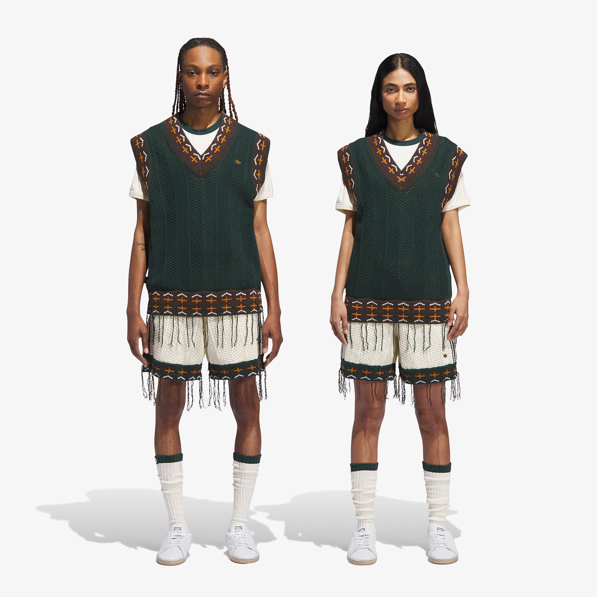 adidas x Clot Crochet Vest by Edison Chen 'Green Night'