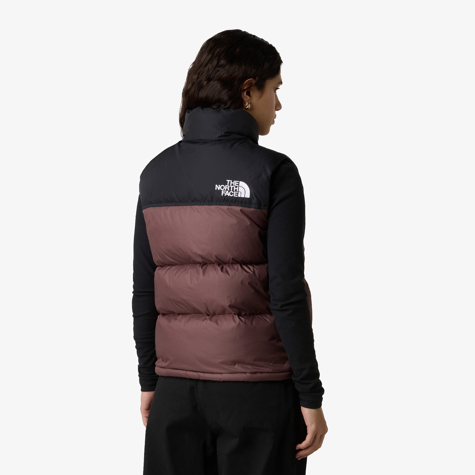 1996 Retro Nuptse Vest 'Burgundy' (W)