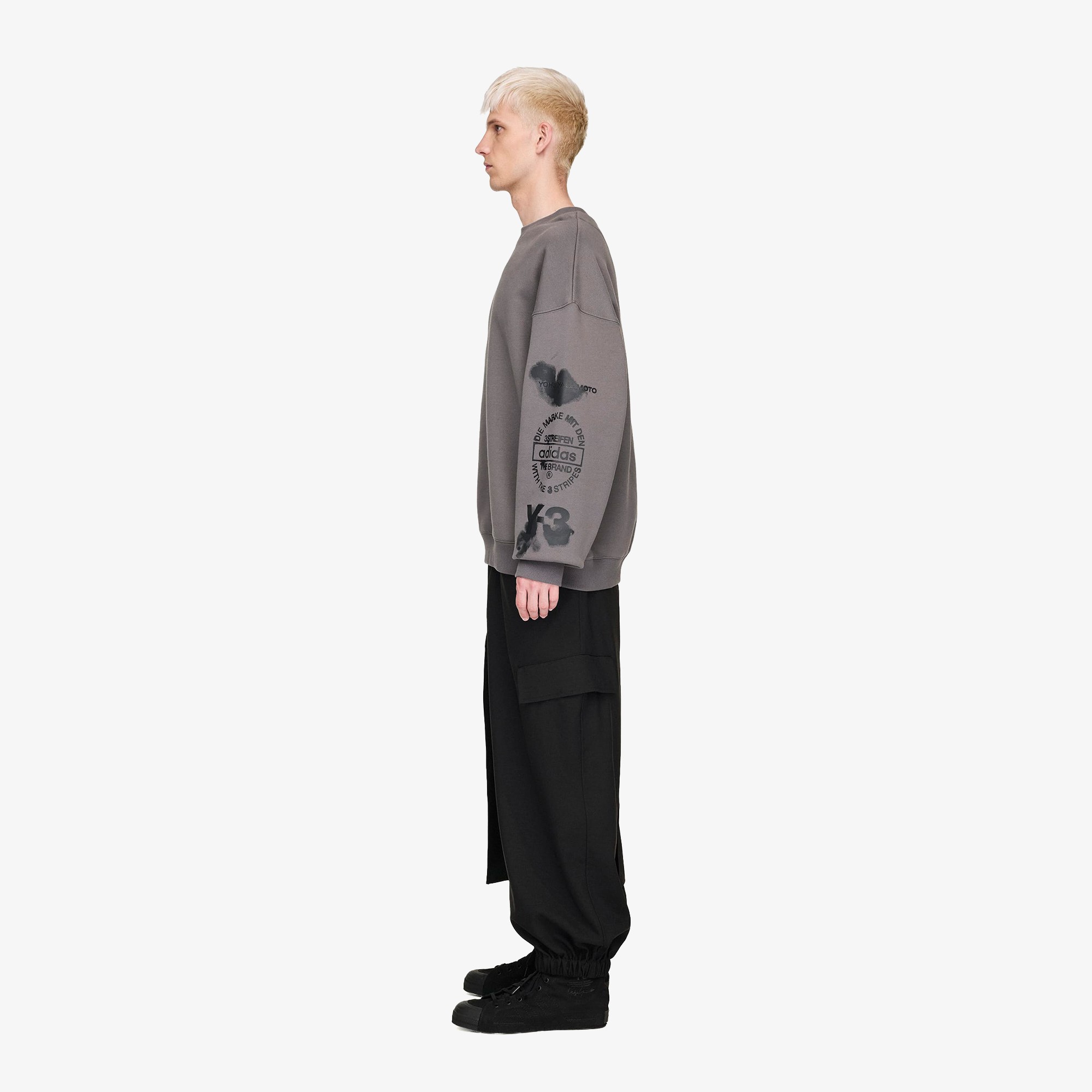 Graphic Crew Sweatshirt 'Granite'