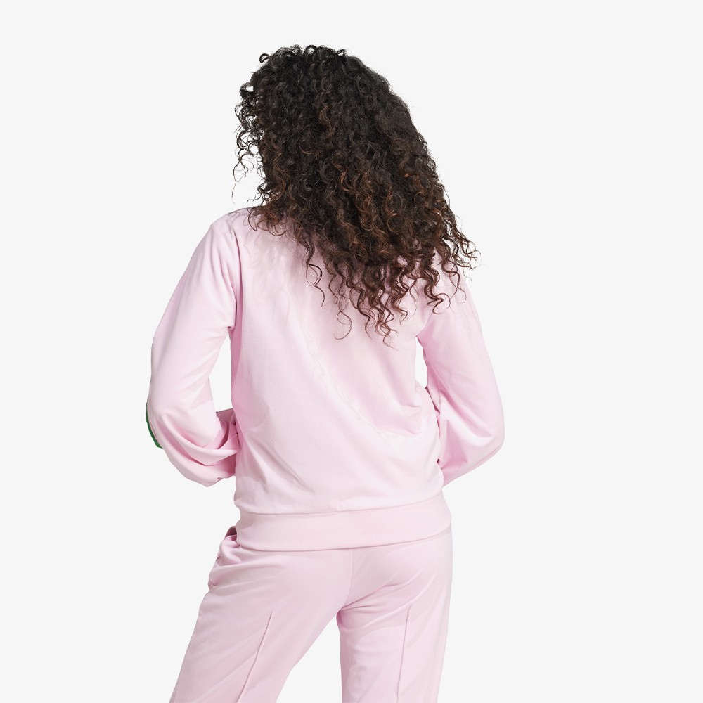 70s Velour Track Top 'True Pink'