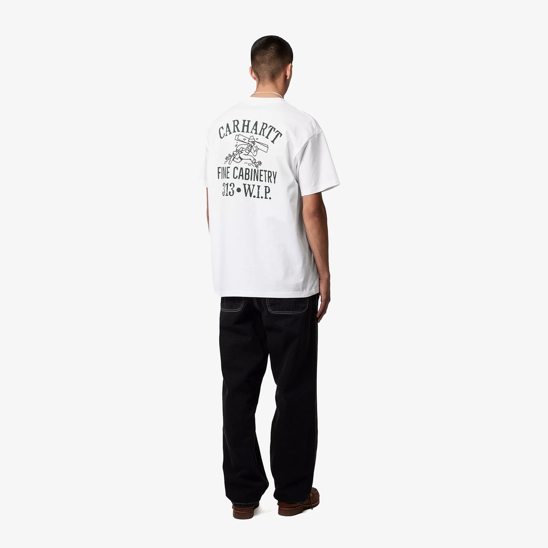 CARHARTT WIP｜ (S/S Cabinetry T-Shirt(I034779 00A.XX)) Carhartt WIP Cabinetry T-Shirt in White | SVD USA