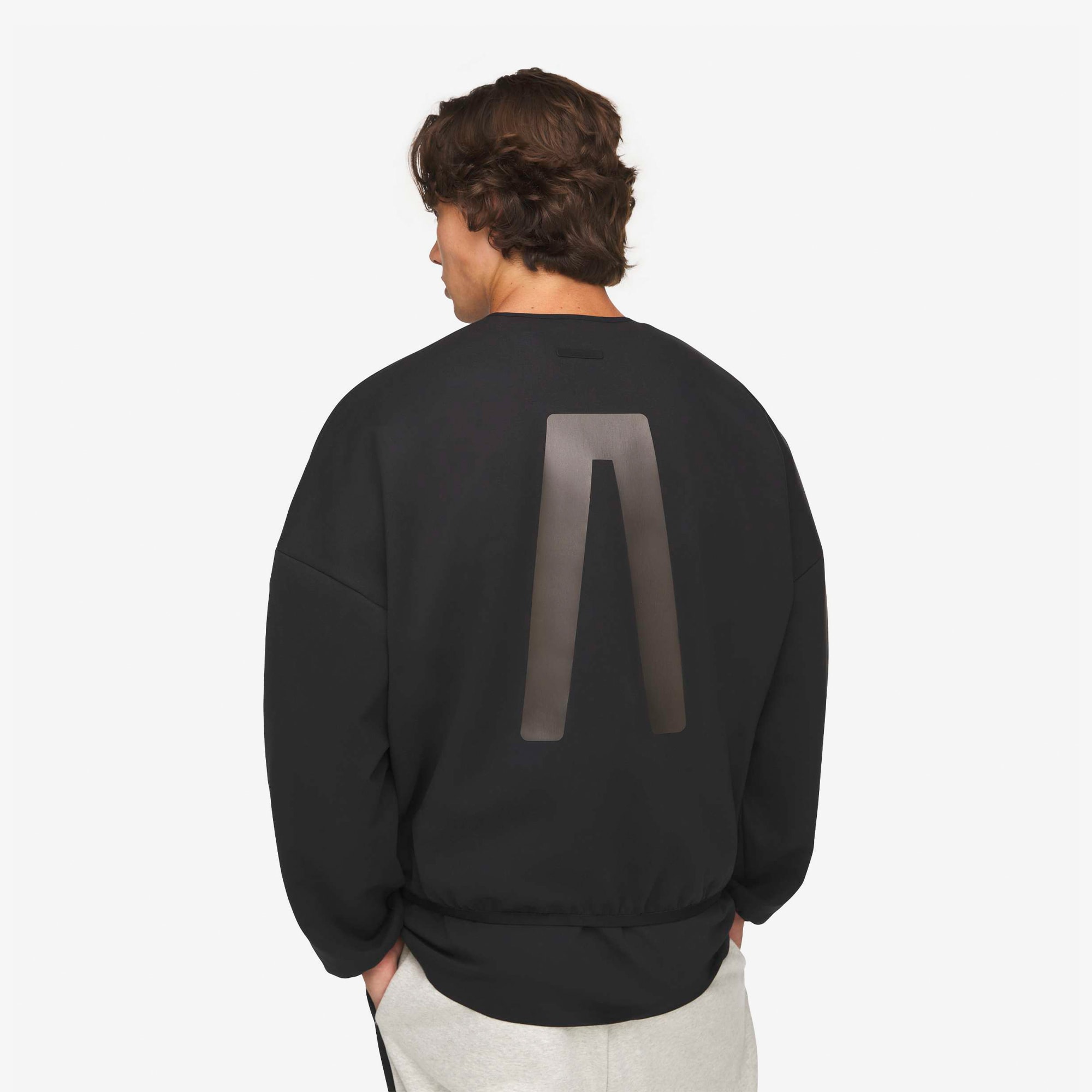 adidas x Fear of God Athletics Suede Fleece Crewneck 'Black'