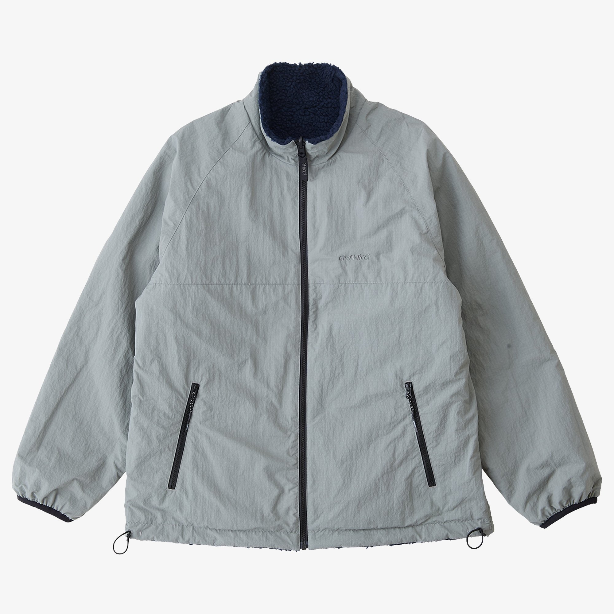 Reversible Sherpa Jacket 'Navy & Grey'