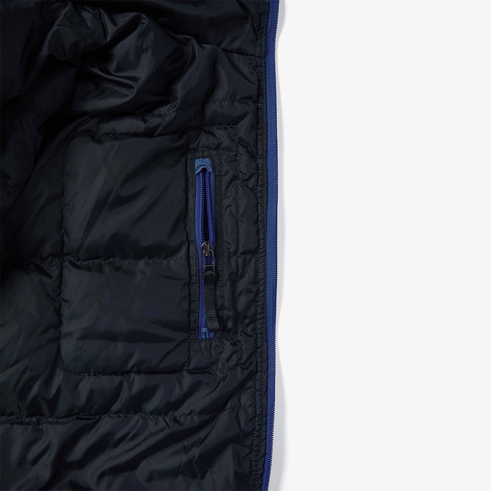 Washed Down Puffer Jacket 'Blue'