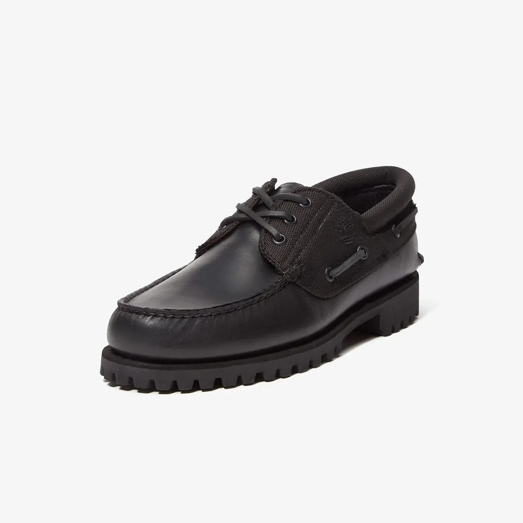 靴 TIMBERLAND AUTHENTIC BOAT SHOE Black Timberland Authentic Boat Shoe 'Black' - WUNDER