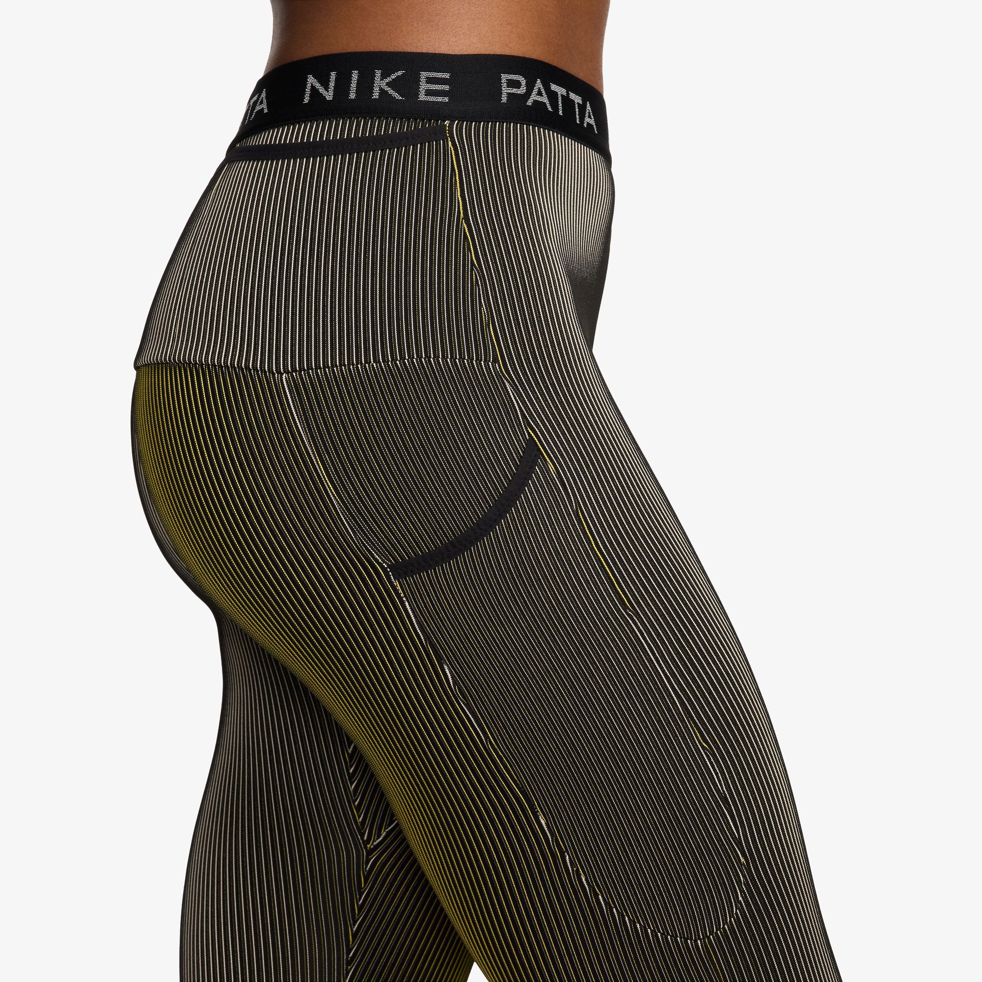 Nike x Patta Legging 'Black & Sanddrift Saffron'