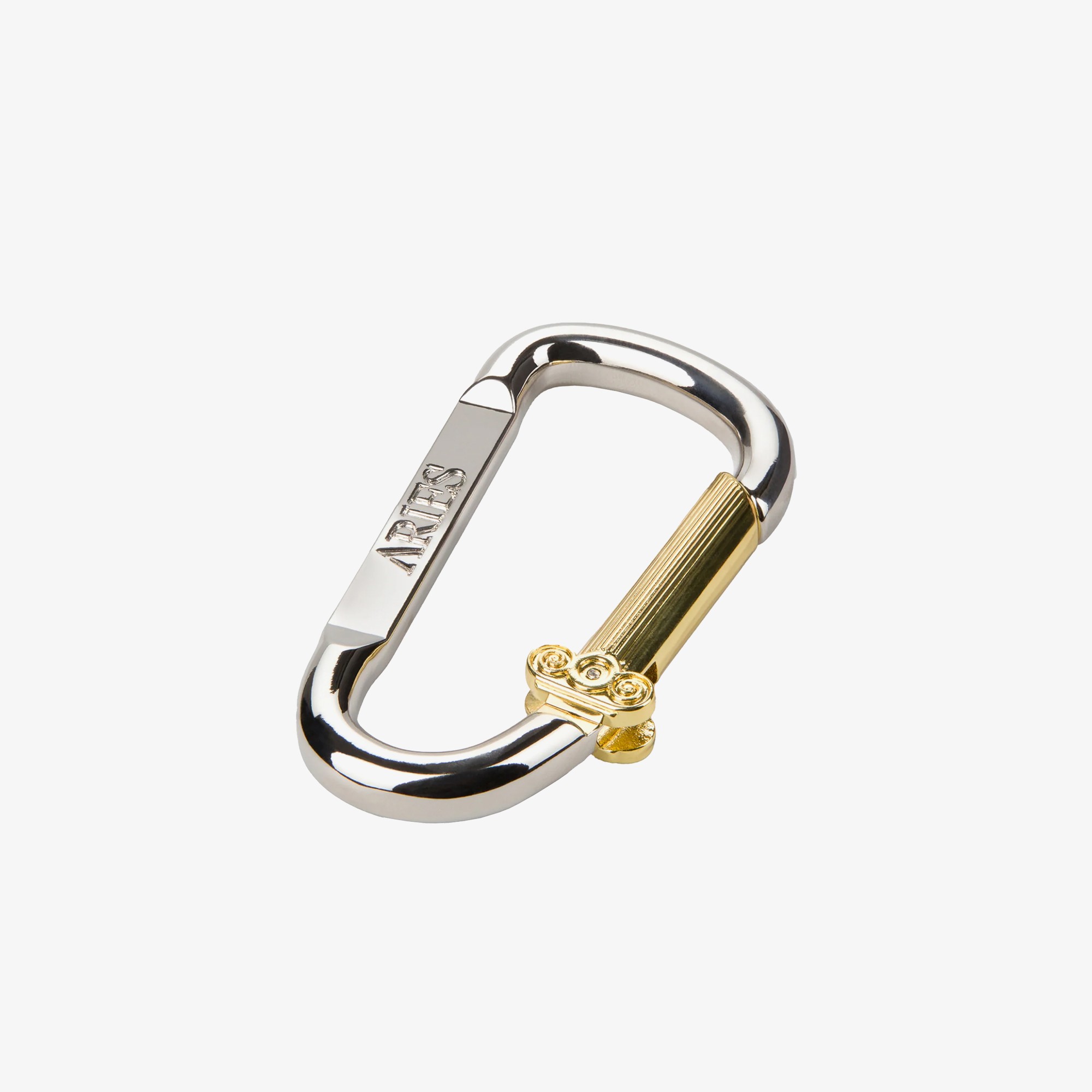 Column Carabiner 'Silver Gold'