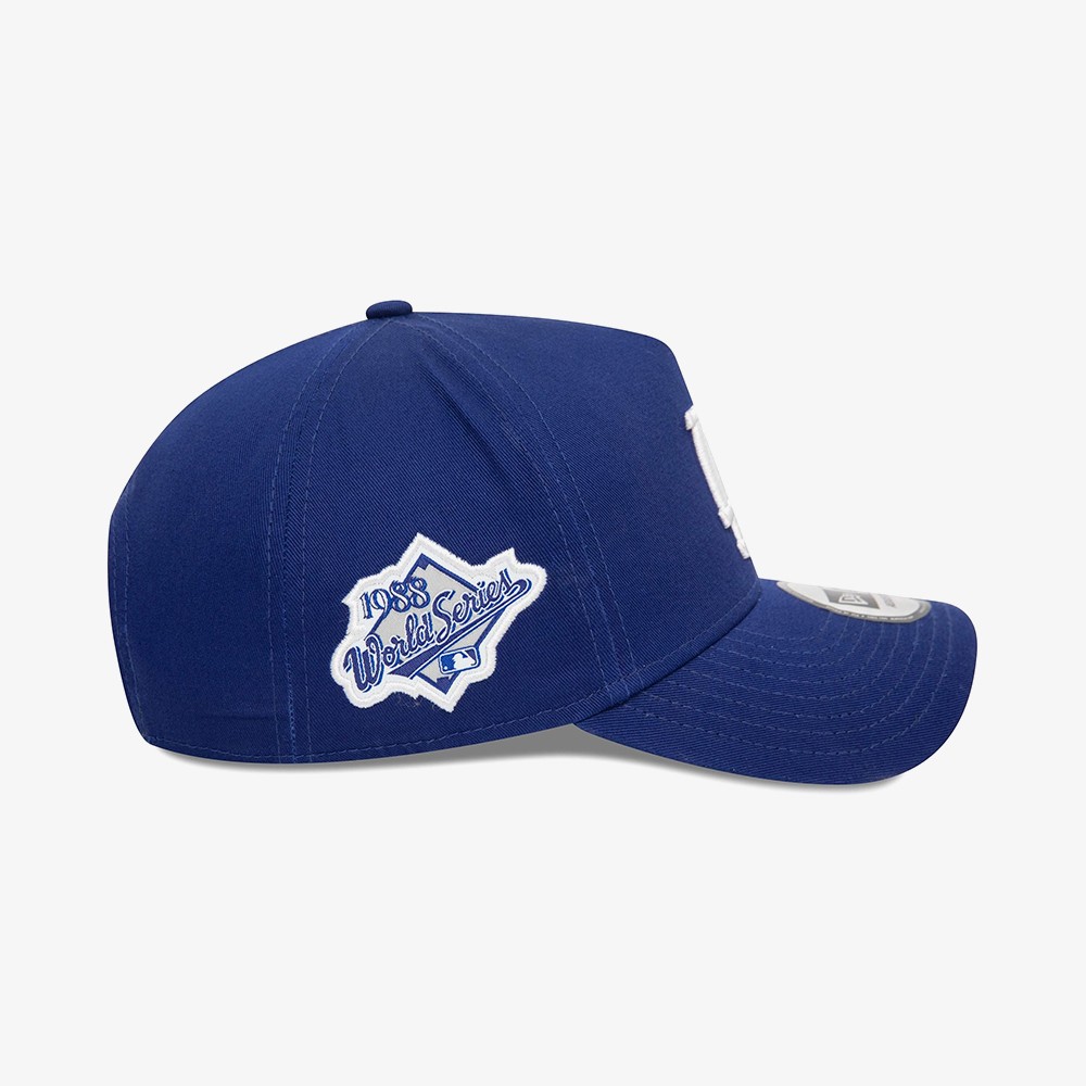 LA Dodgers MLB Side Patch Dark Blue 9FORTY E-Frame Adjustable Cap 'Blue'