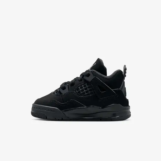 Jordan Siyah Jordan Air 4 Retro 'Black Cat' (TD)