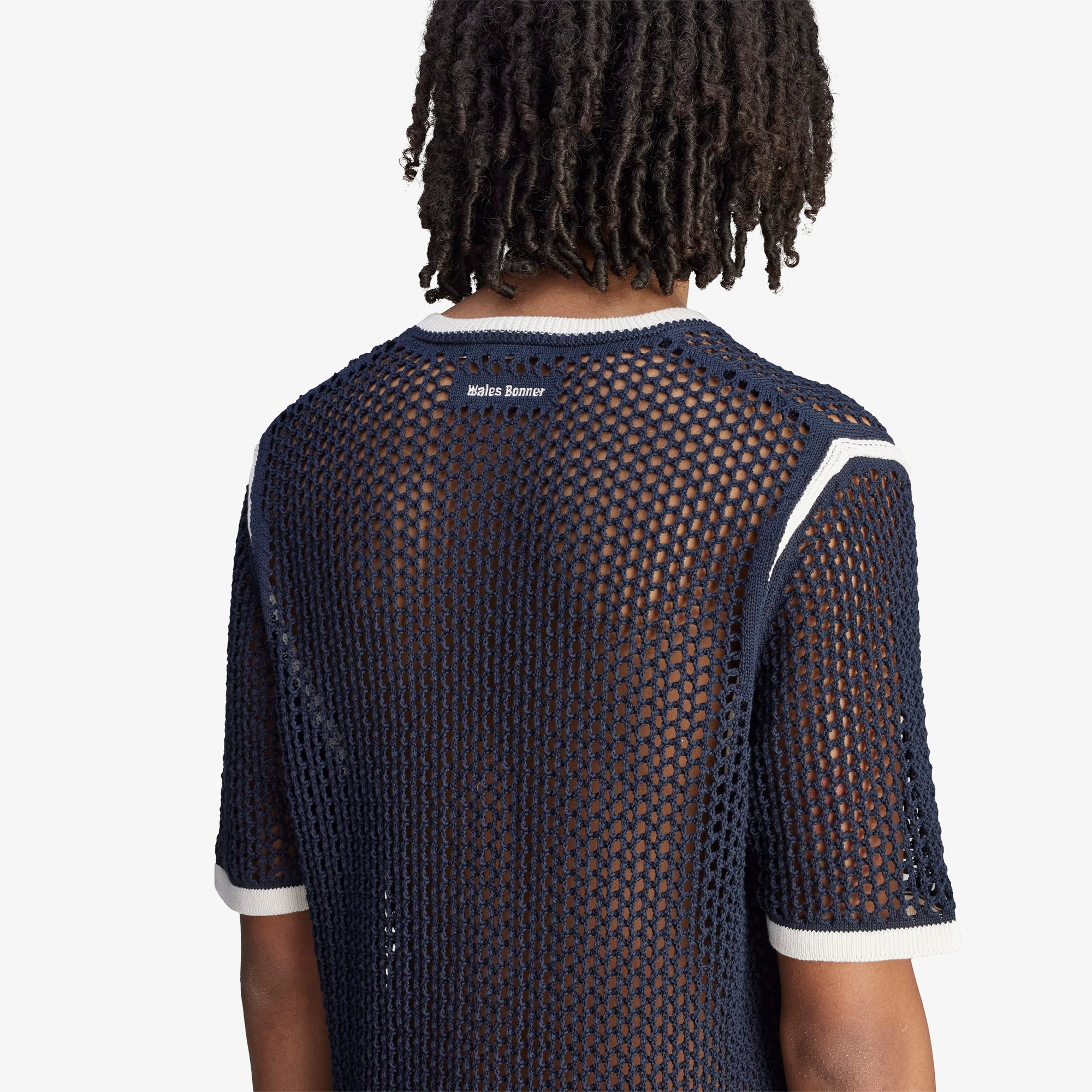 Wales Bonner x adidas Knitted T-shirt 'Night Navy'
