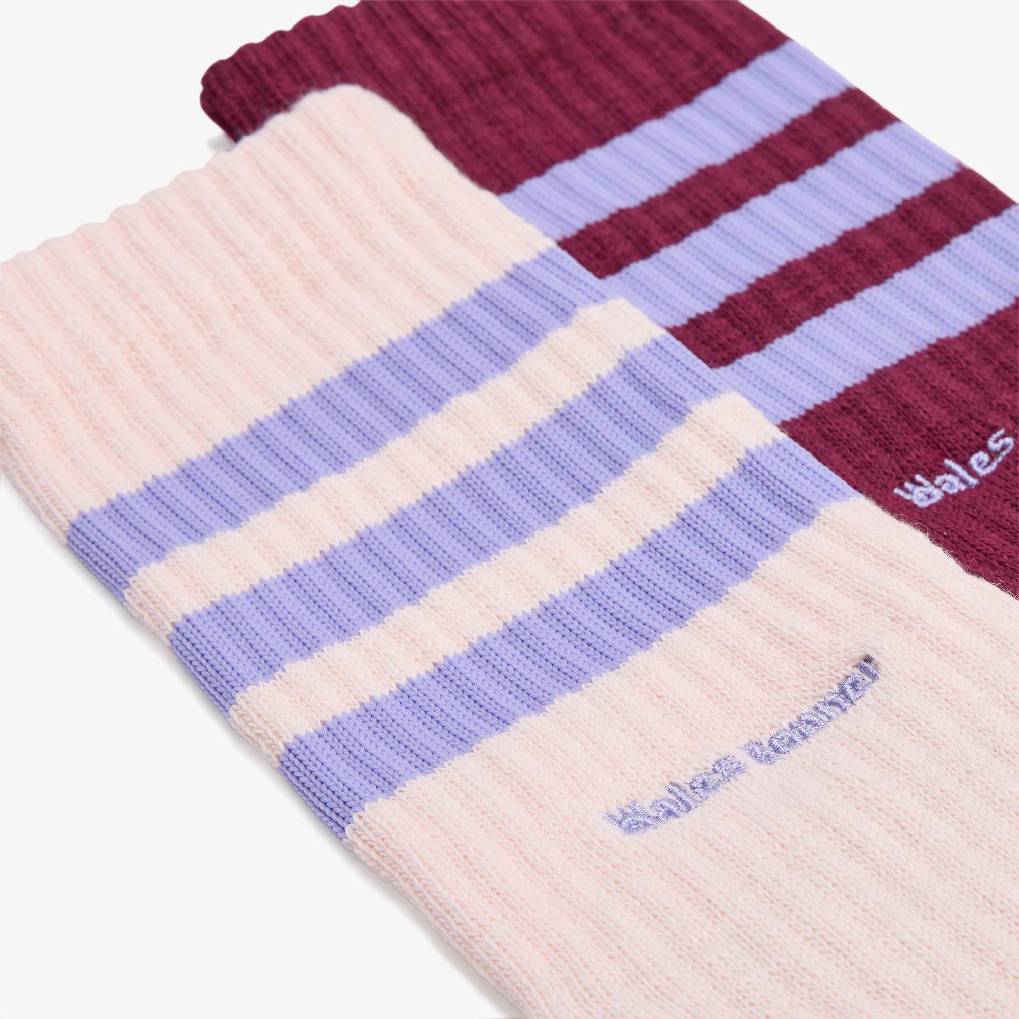 Wales Bonner x adidas 3-Stripes Socks 'Maroon'