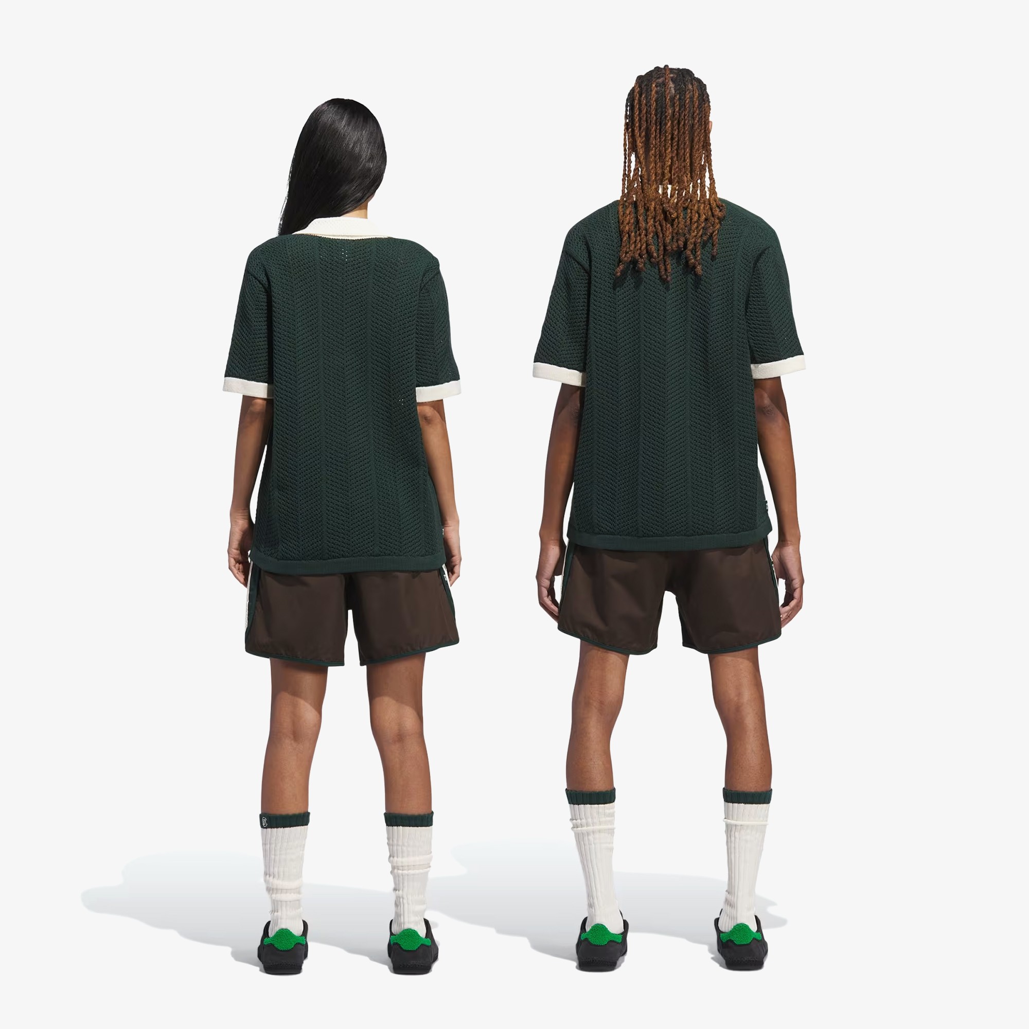 adidas x Clot Pique Knit Polo 'Green Night'