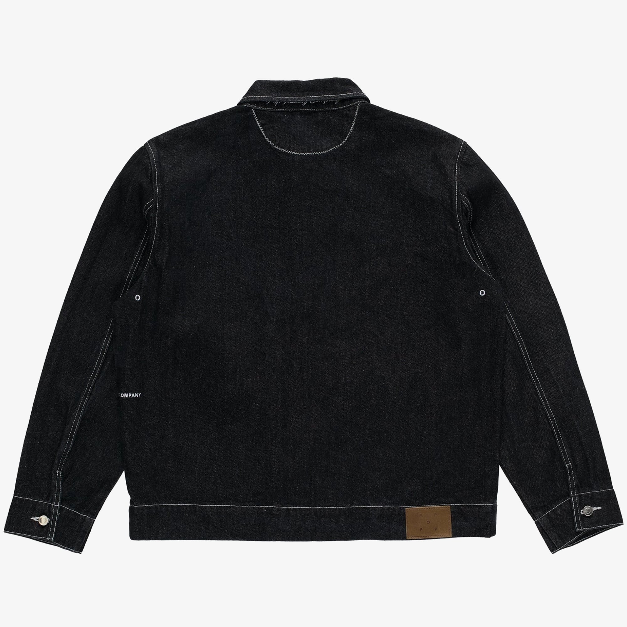Full Button Denim Jacket 'Rinsed Black'