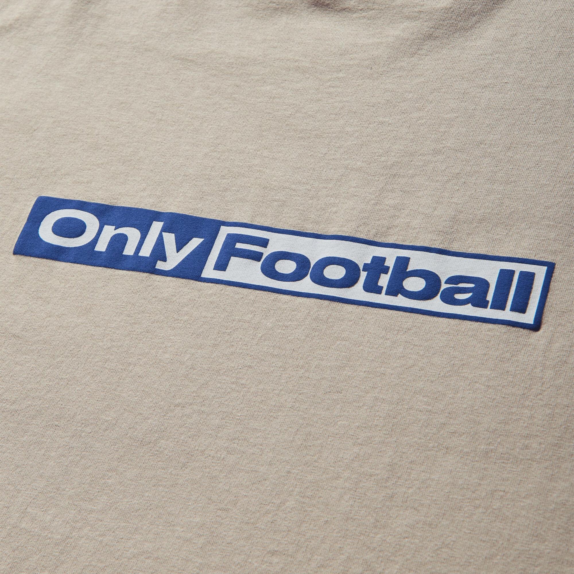 Only Football T Shirt 'Taupe'