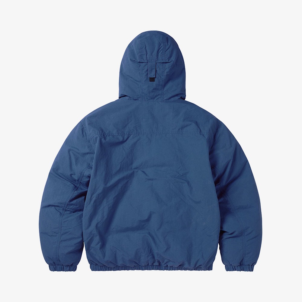 Washed Down Puffer Jacket 'Blue'