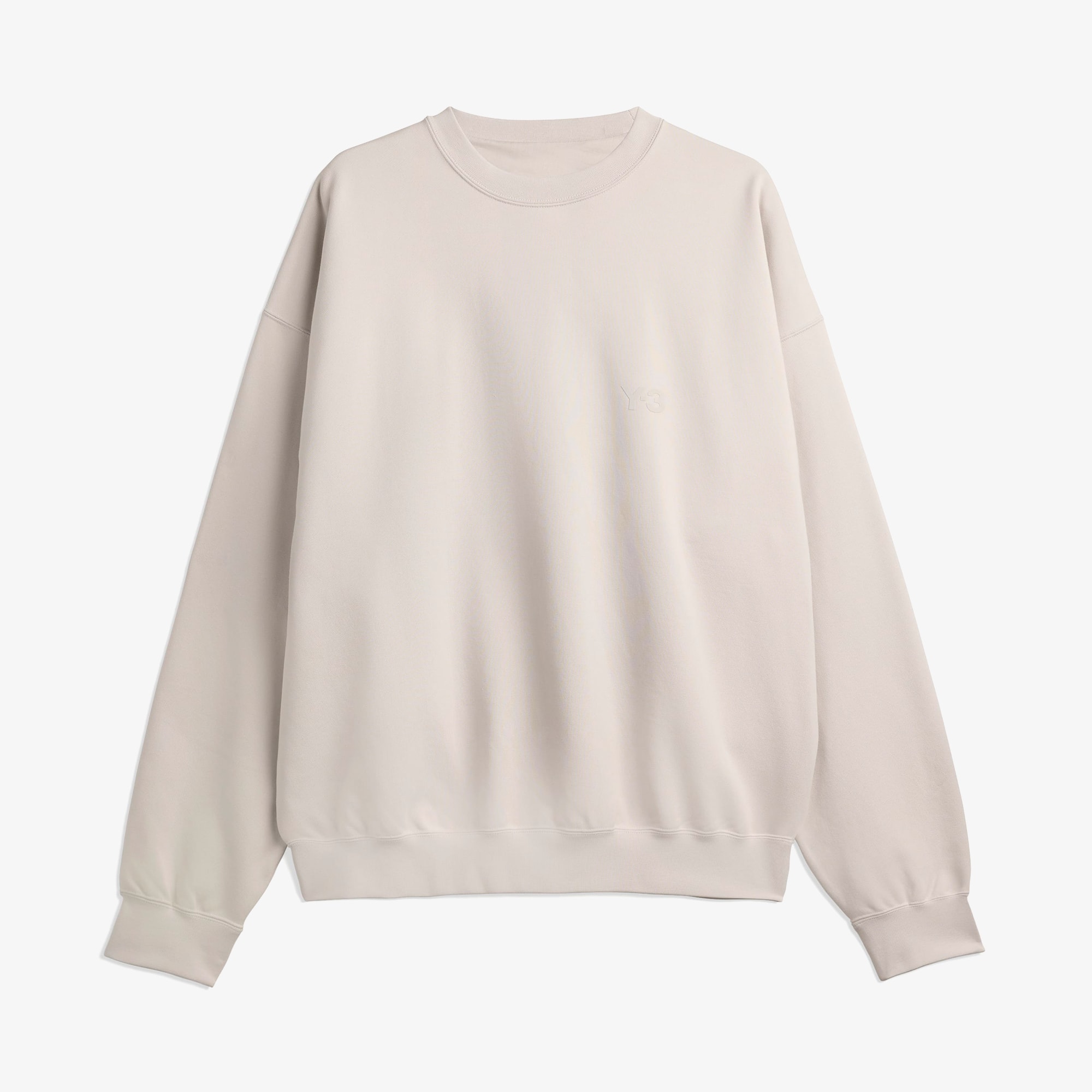 Brushed Terry Crew Sweatshirt 'Chalk Pearl'