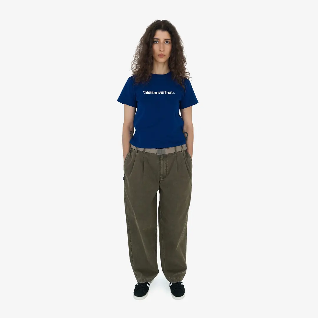 thisisneverthat Double Pleated Wide Pant 'Dark Olive' - WUNDER