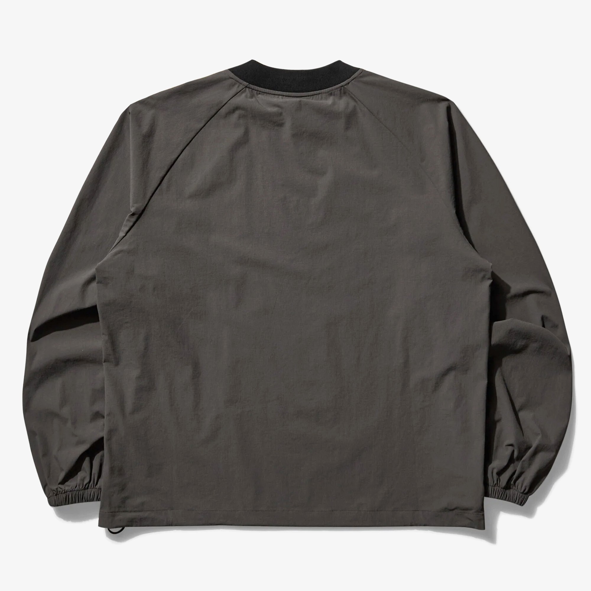 Lasered Nylon Crewneck 'Grey & Black'