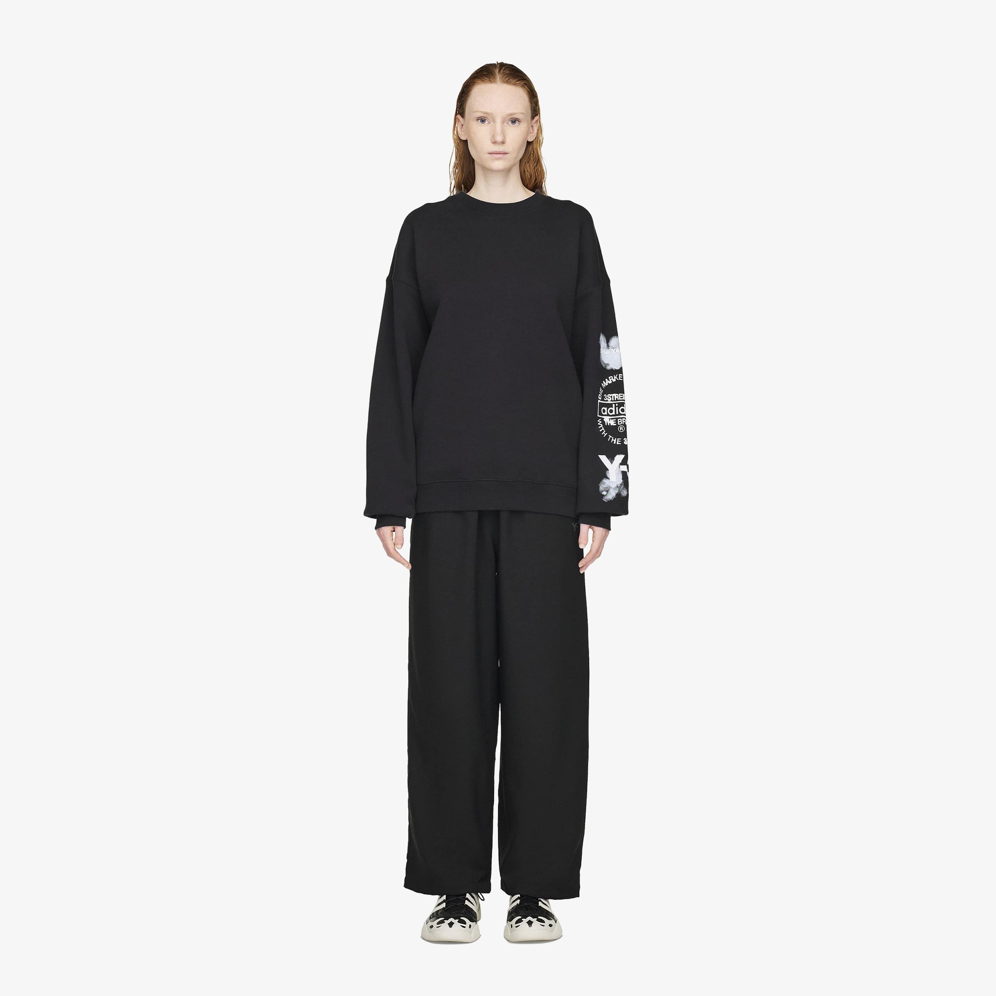 Graphic Crew Sweatshirt 'Black'
