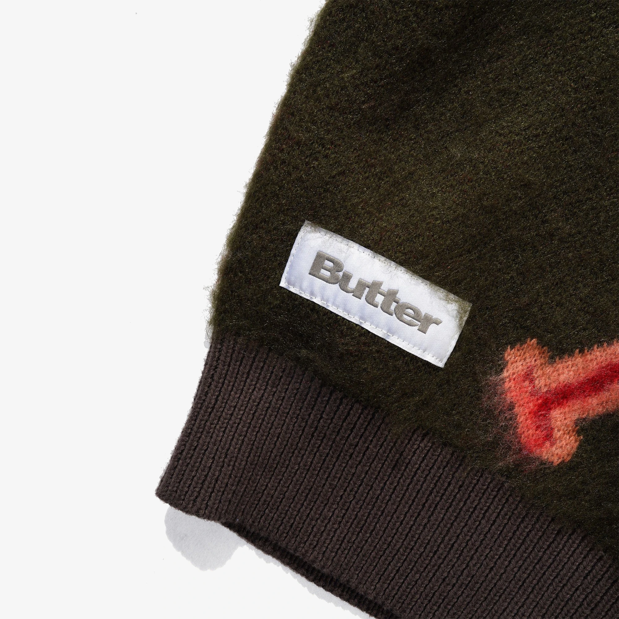 Beetle Zip-Thru Knit Sweater 'Olive'