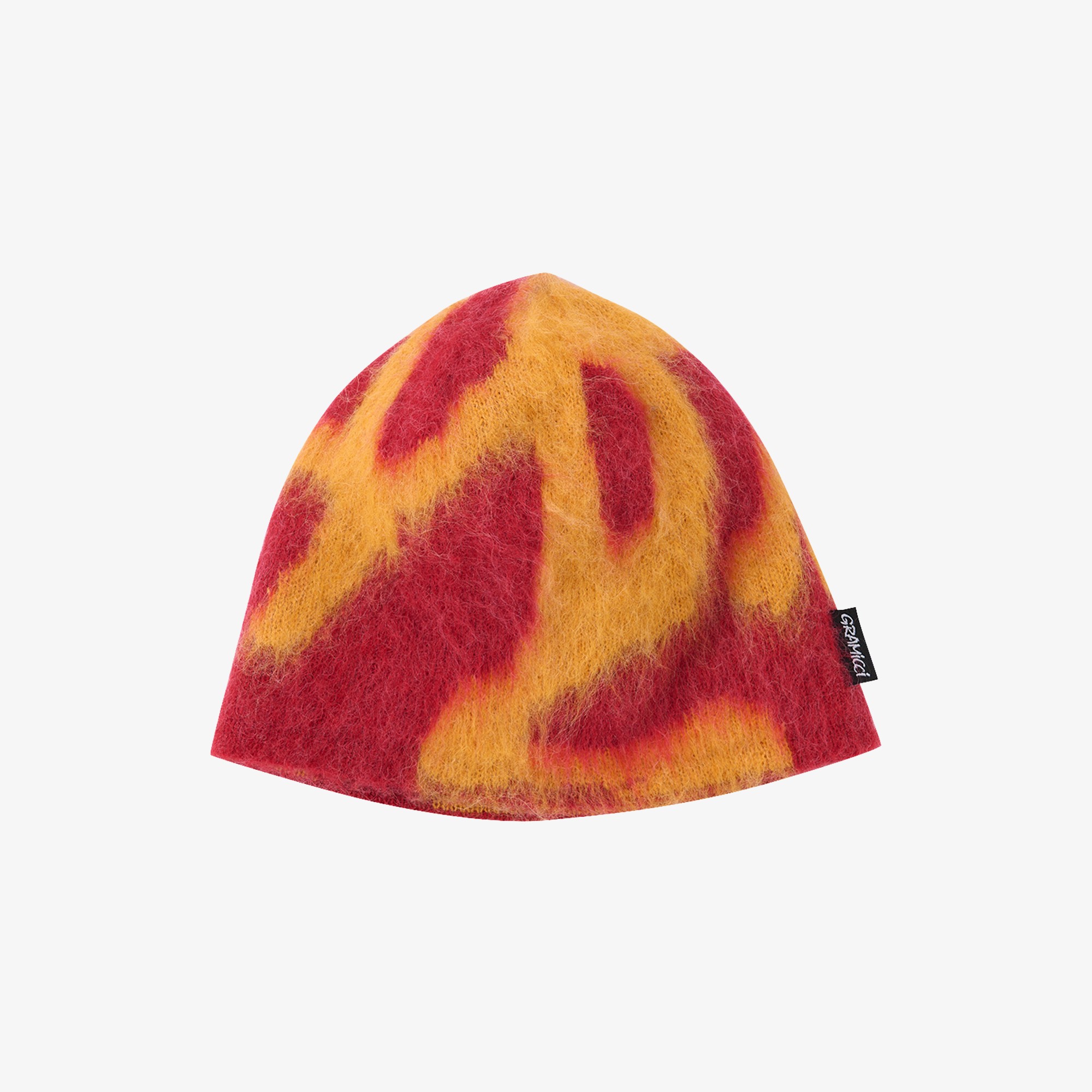 Mohair Burly Runningman Beanie 'Burnt Orange'