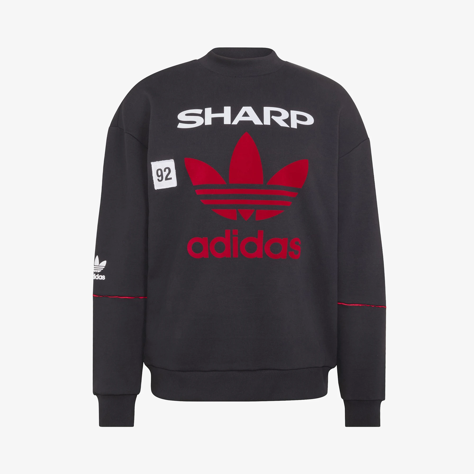 Adidas Manchester United 長袖トレーナー adidas Manchester United Crew Sweat '90 'Black' - WUNDER