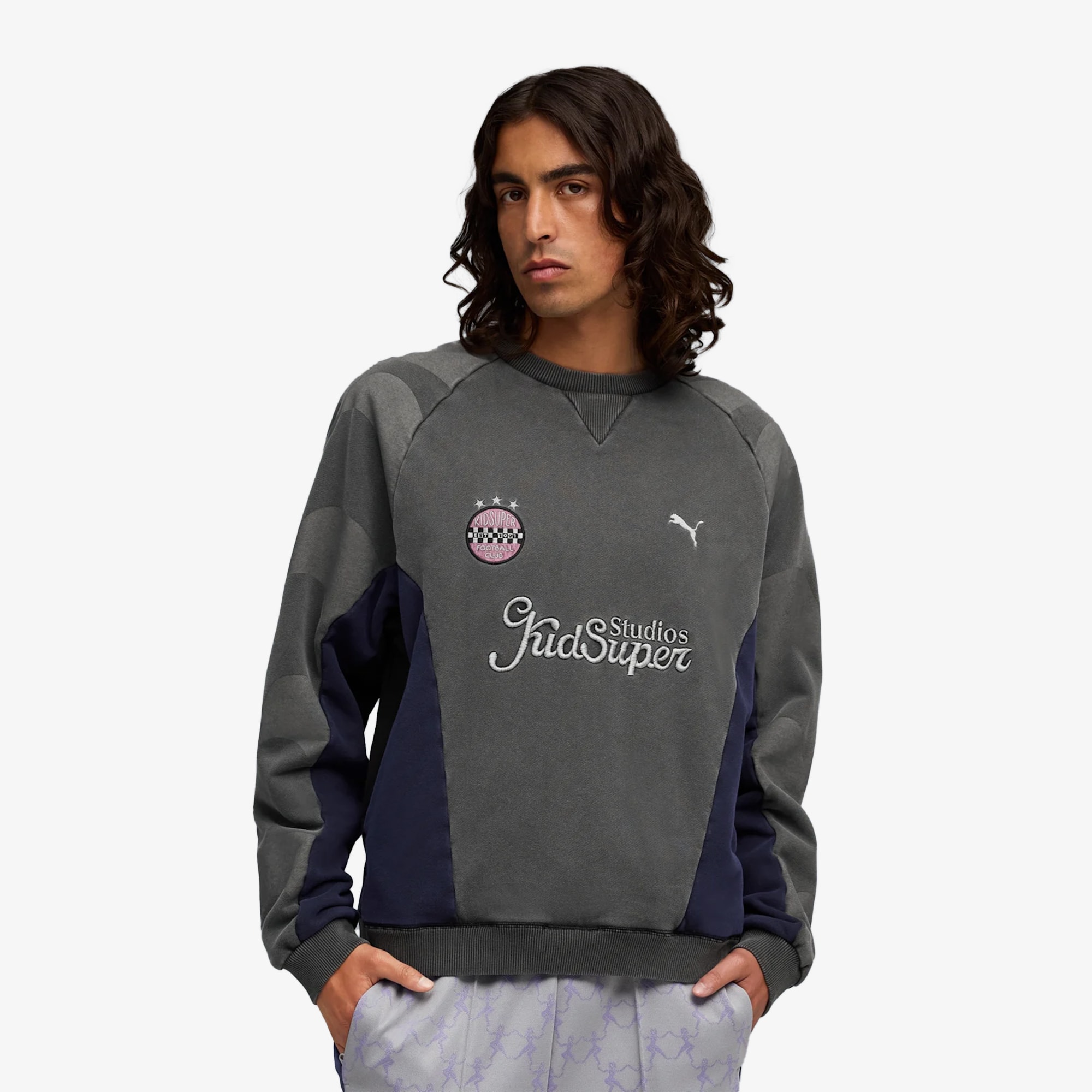 Puma x KIDSUPER Crewneck 'Charcoal Grey'
