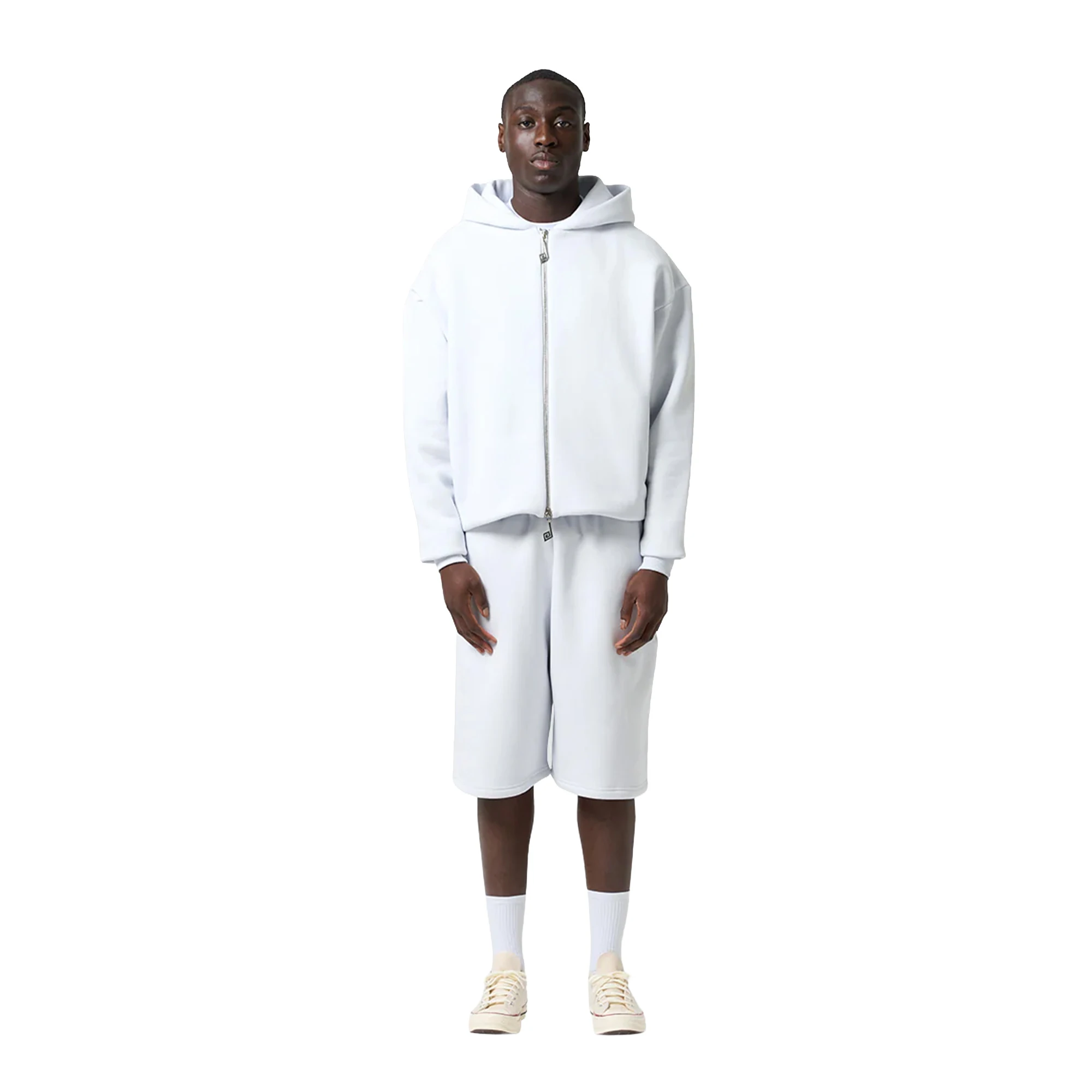 Perplex Two-Way Zip Hoodie 'Ice Blue' - WUNDER