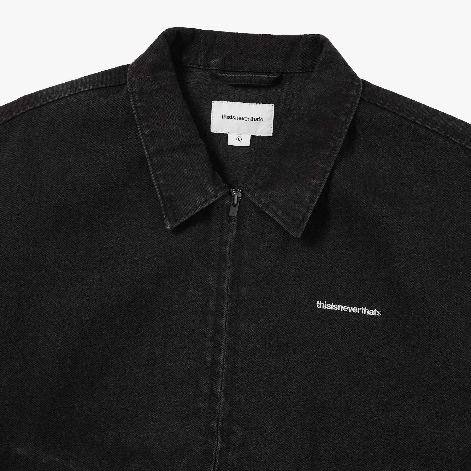 thisisneverthat Denim Blouson Jacket 'Black' - WUNDER