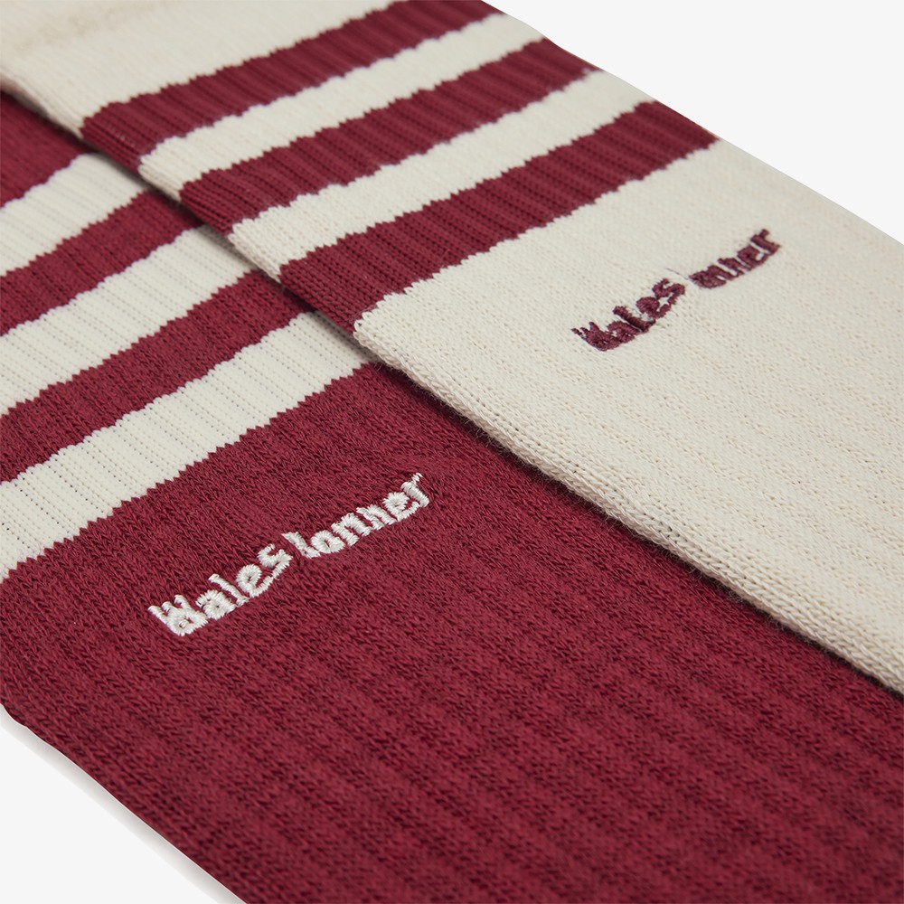 Wales Bonner x adidas 3-Stripes Socks 'Collegiate Burgundy’