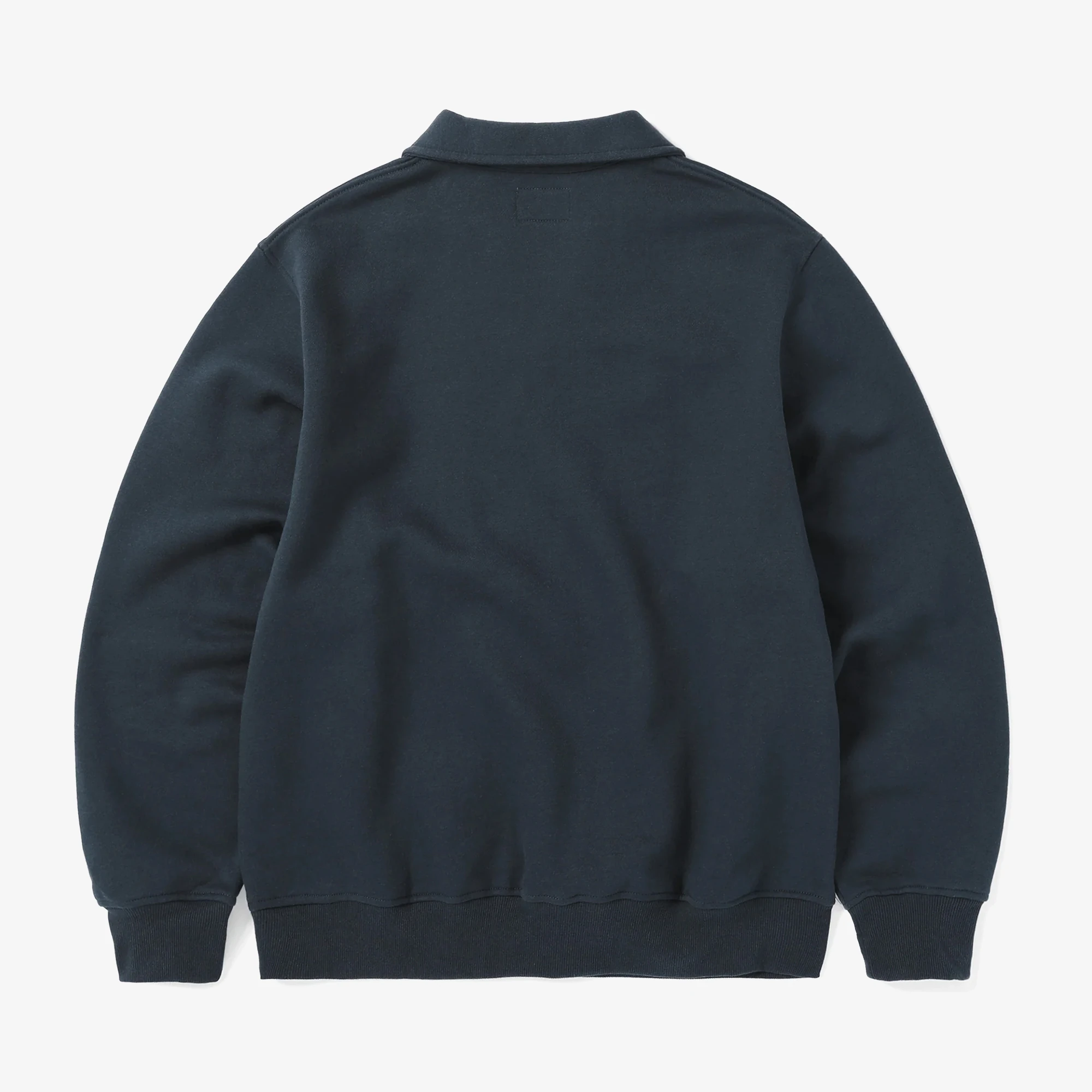Open Collar Sweatshirt 'Navy'