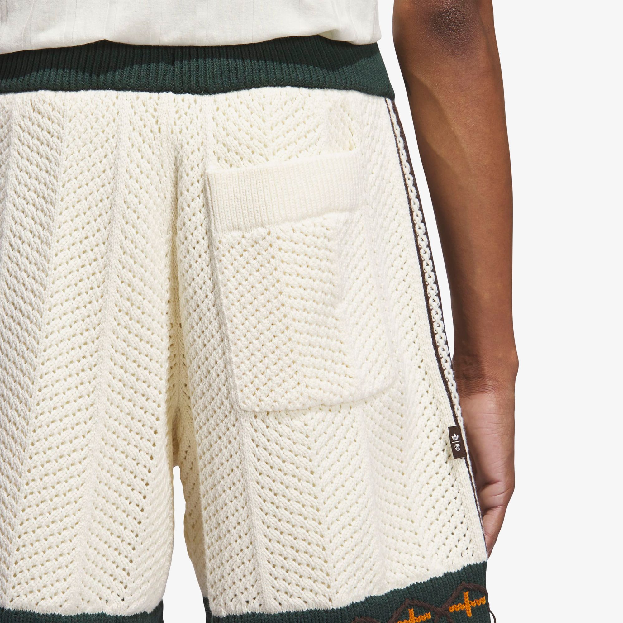 adidas x Clot Crochet Shorts by Edison Chen 'Cream White'