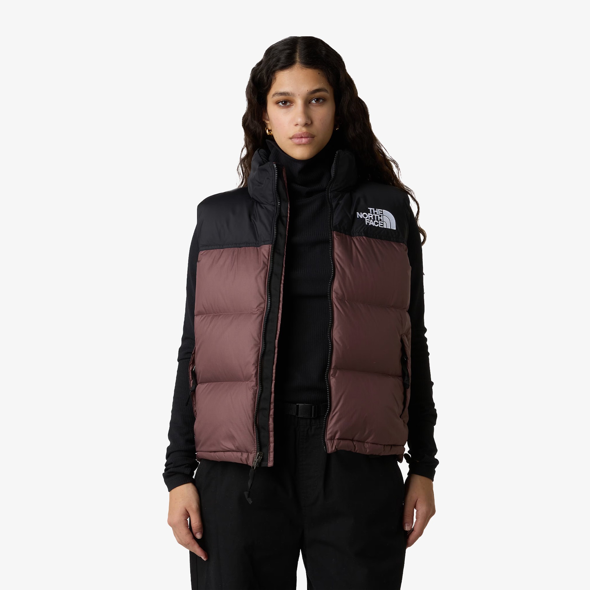 1996 Retro Nuptse Vest 'Burgundy' (W)