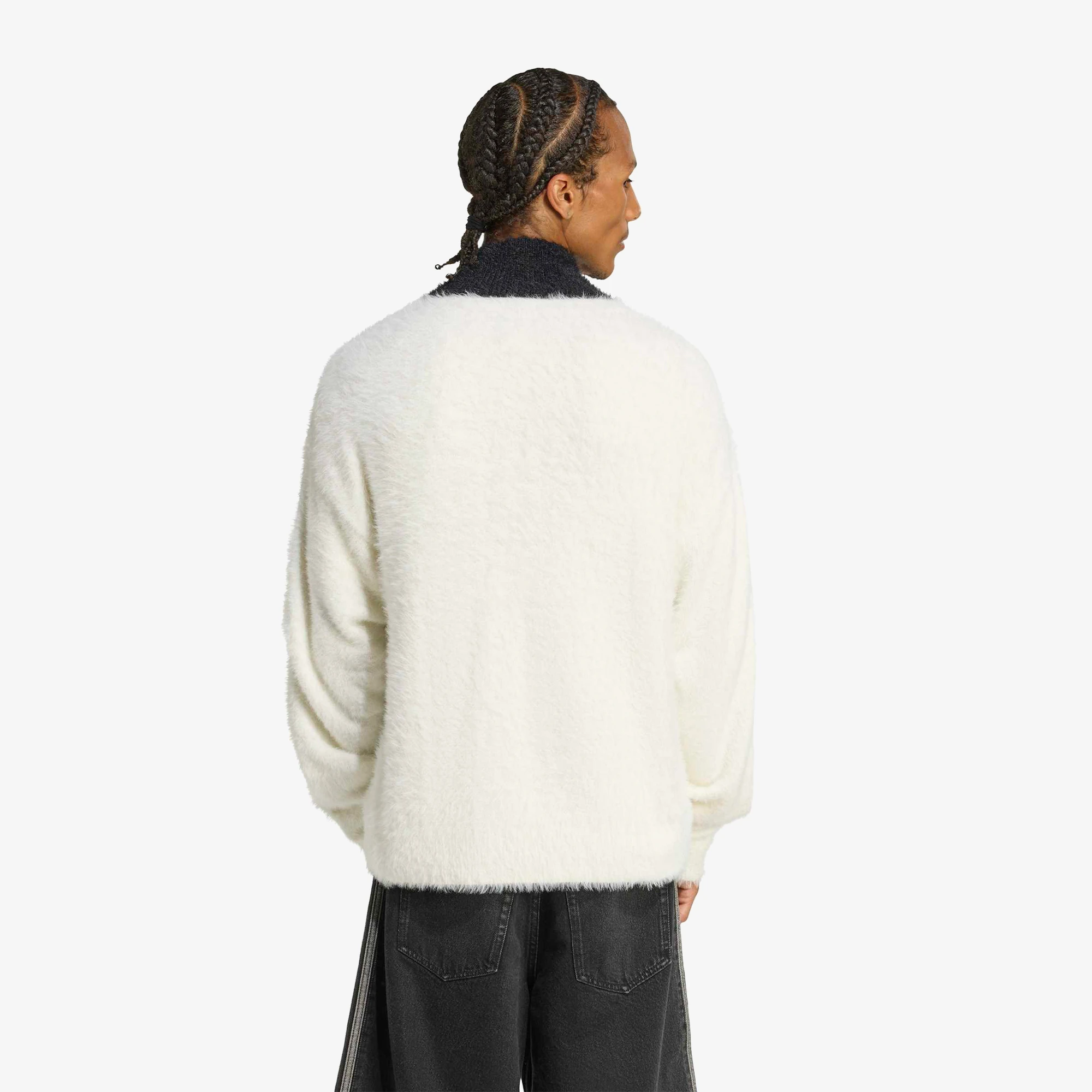 Faux Mohair Classic Track Top 'Off White'