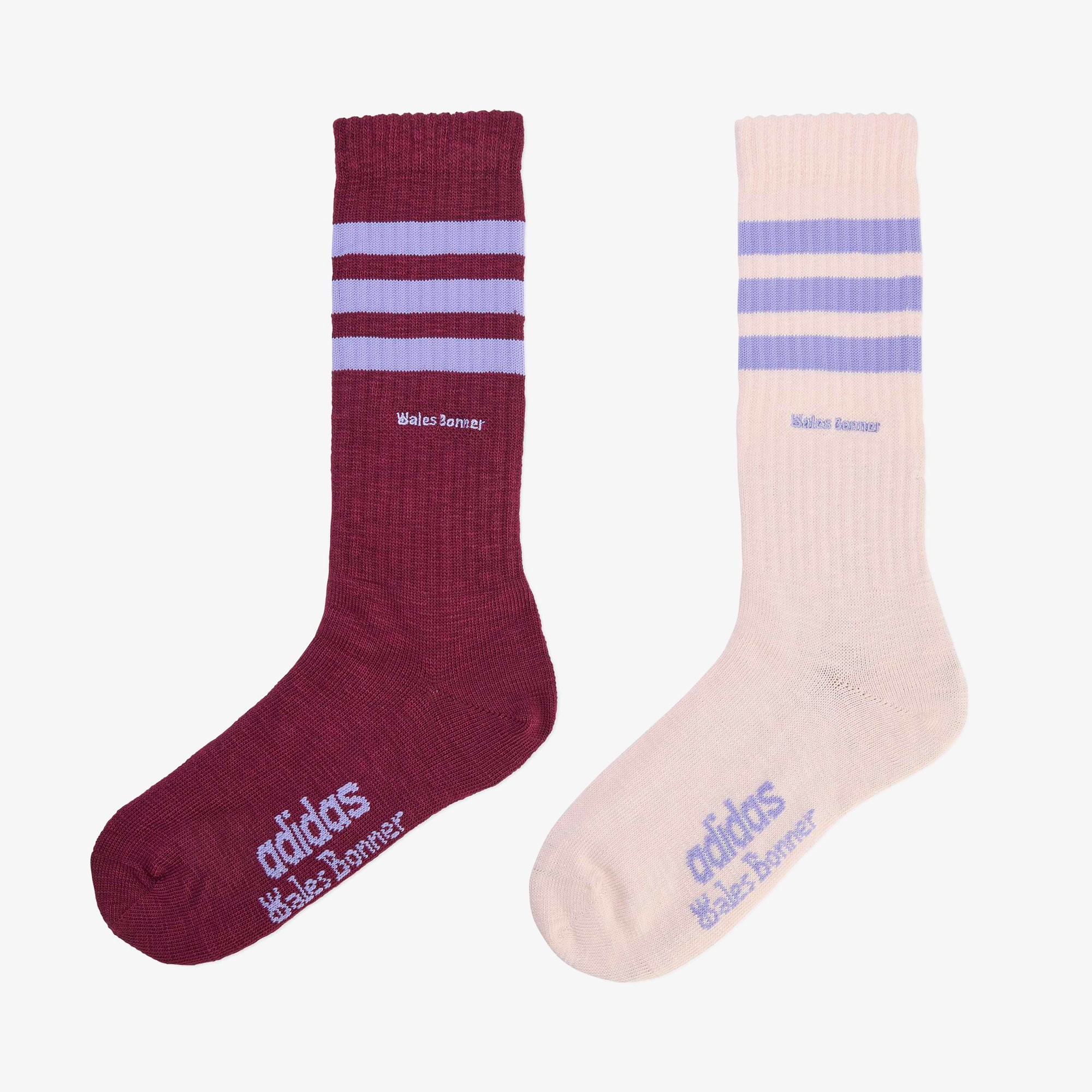 Wales Bonner x adidas 3-Stripes Socks 'Maroon'