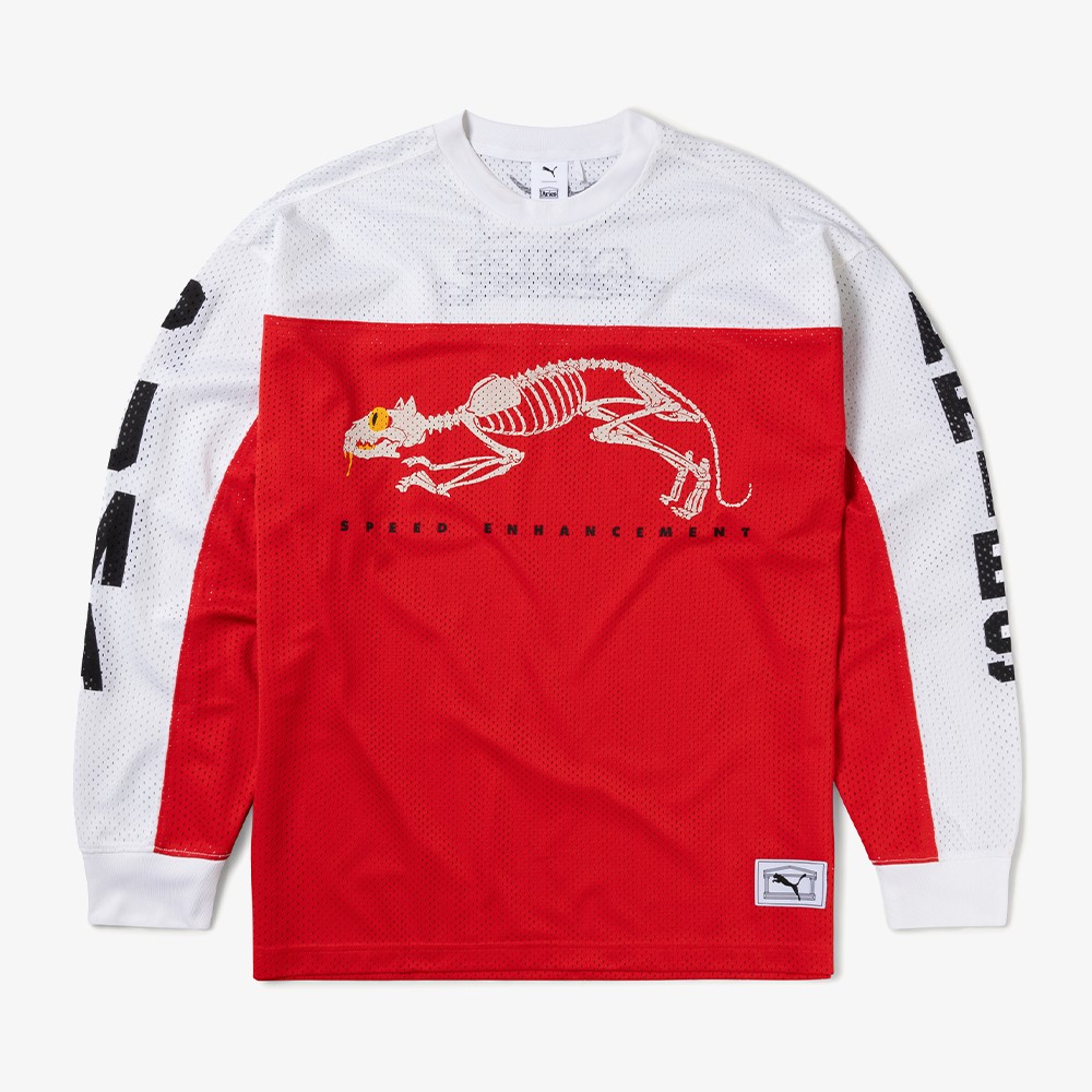 Puma x Aries Mesh Longsleeve 'For All Time Red'