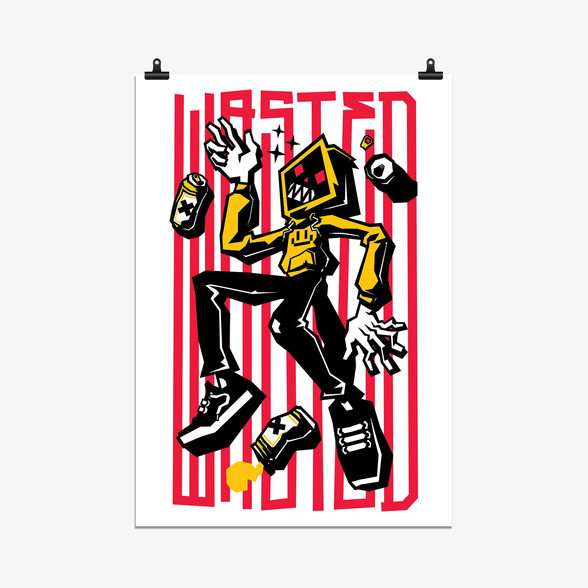 WUNDER x KRÜW Makezoo Print ' Wasted'