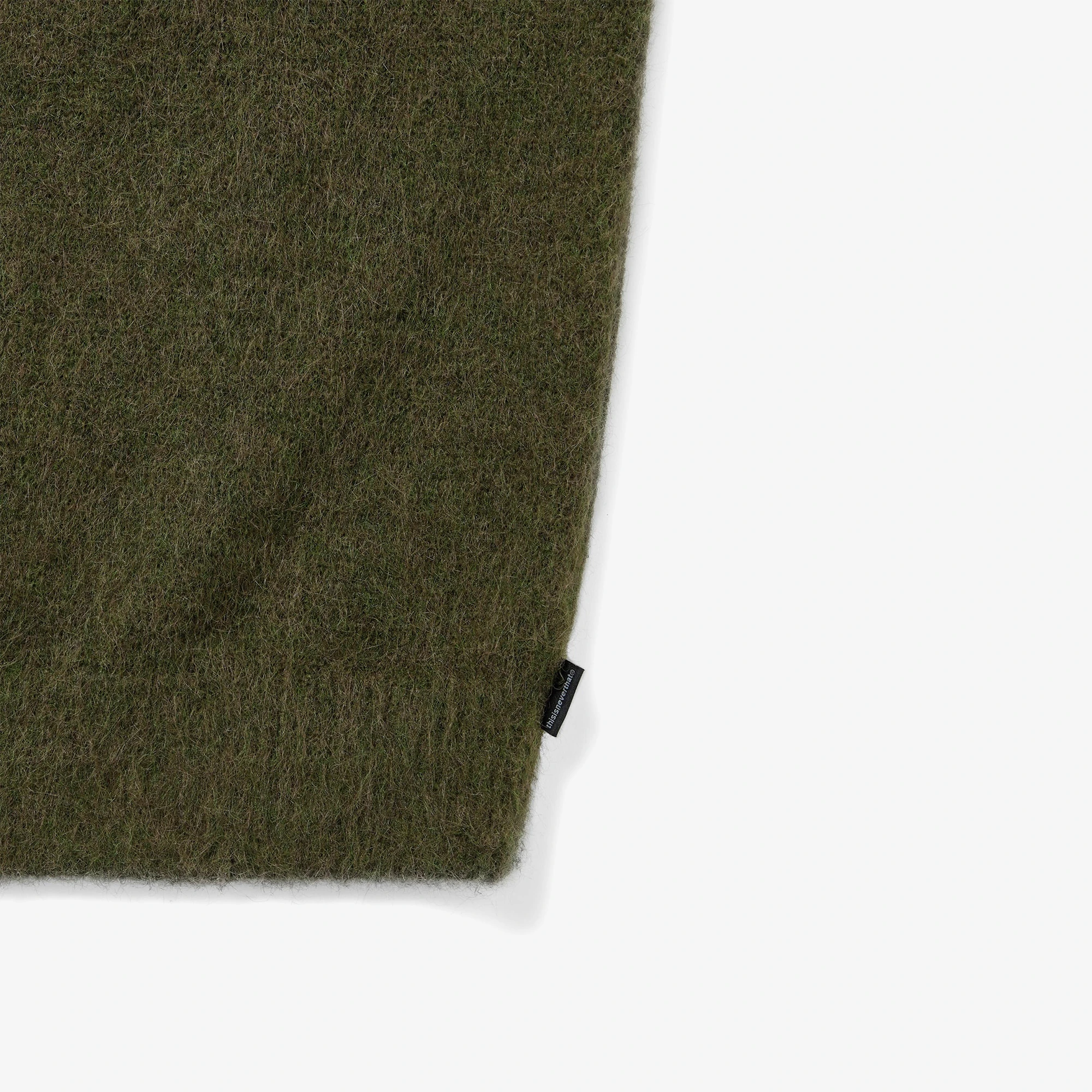 Hairy Knit Cardigan 'Olive Green'