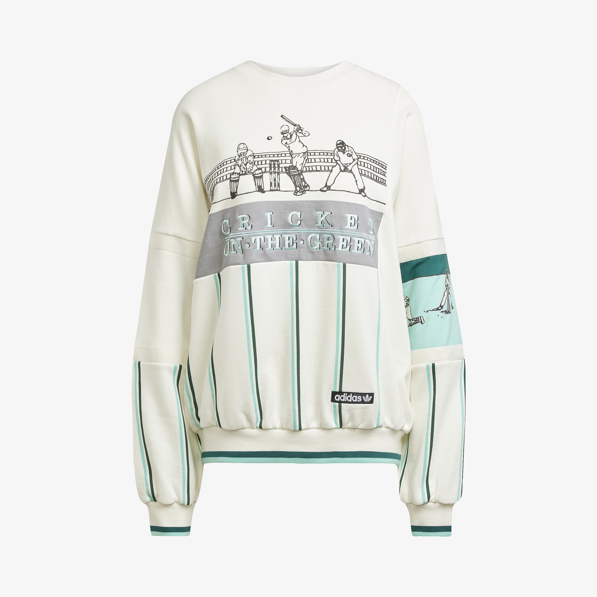 Retro Sports Cricket-Inspired Crewneck