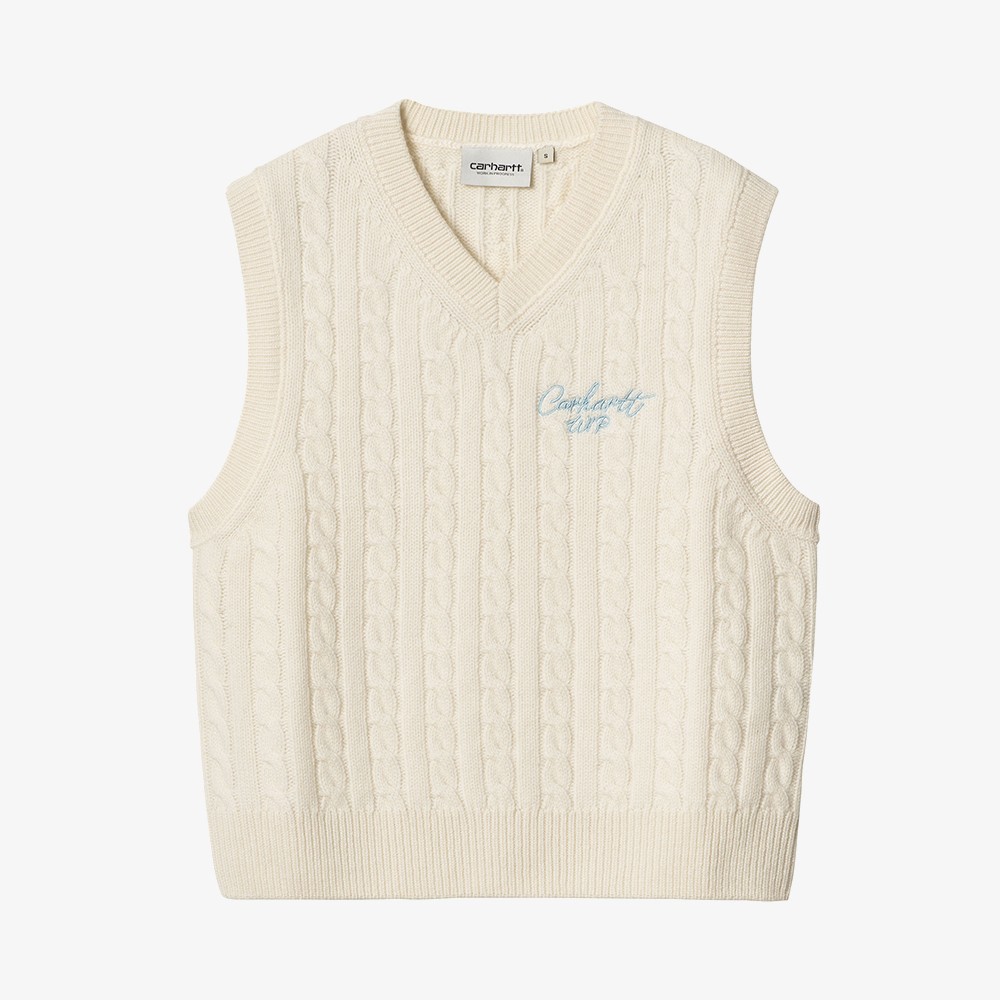 W' Signature Vest Sweater 'Natural'