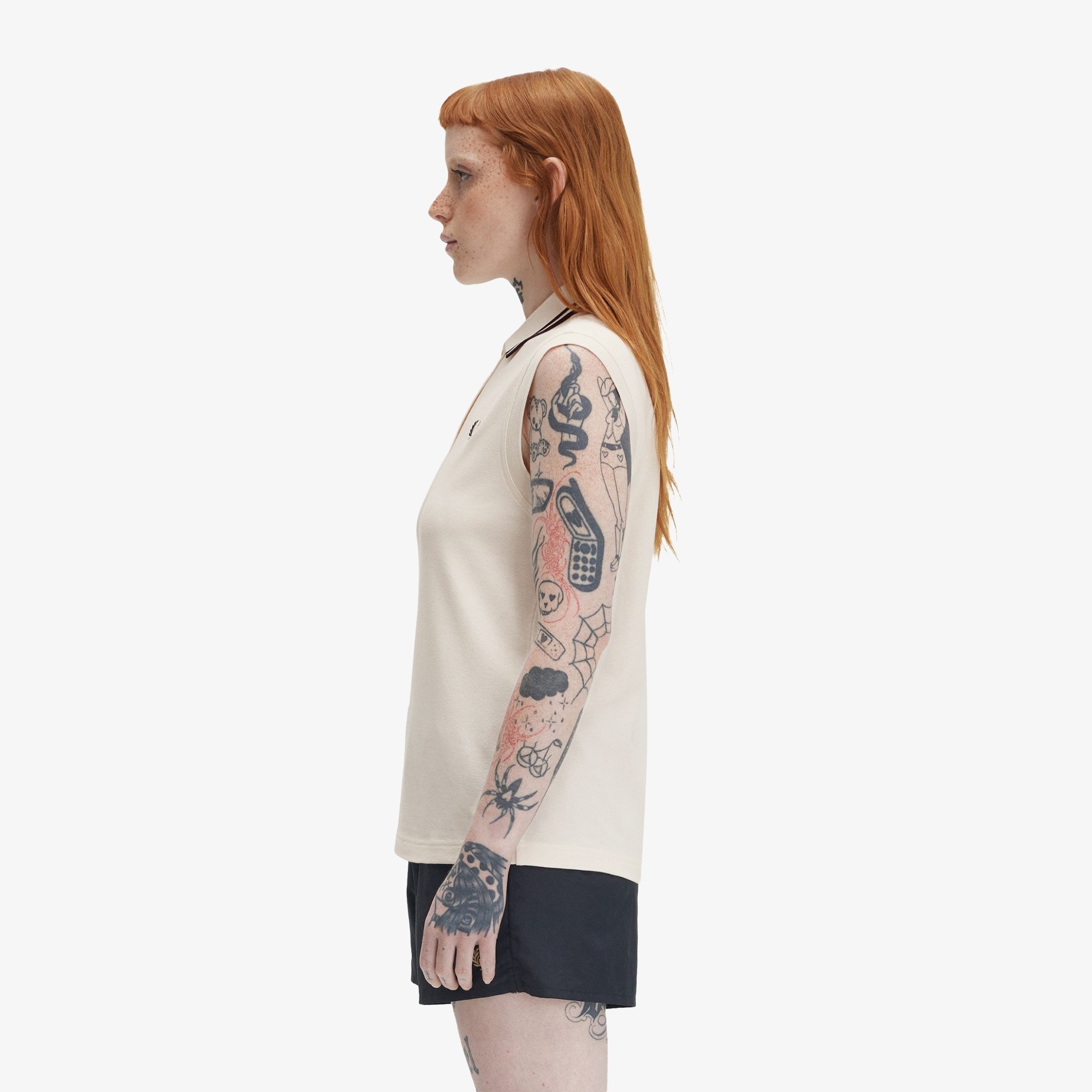 Sleeveless Shirt 'Silky Peach'
