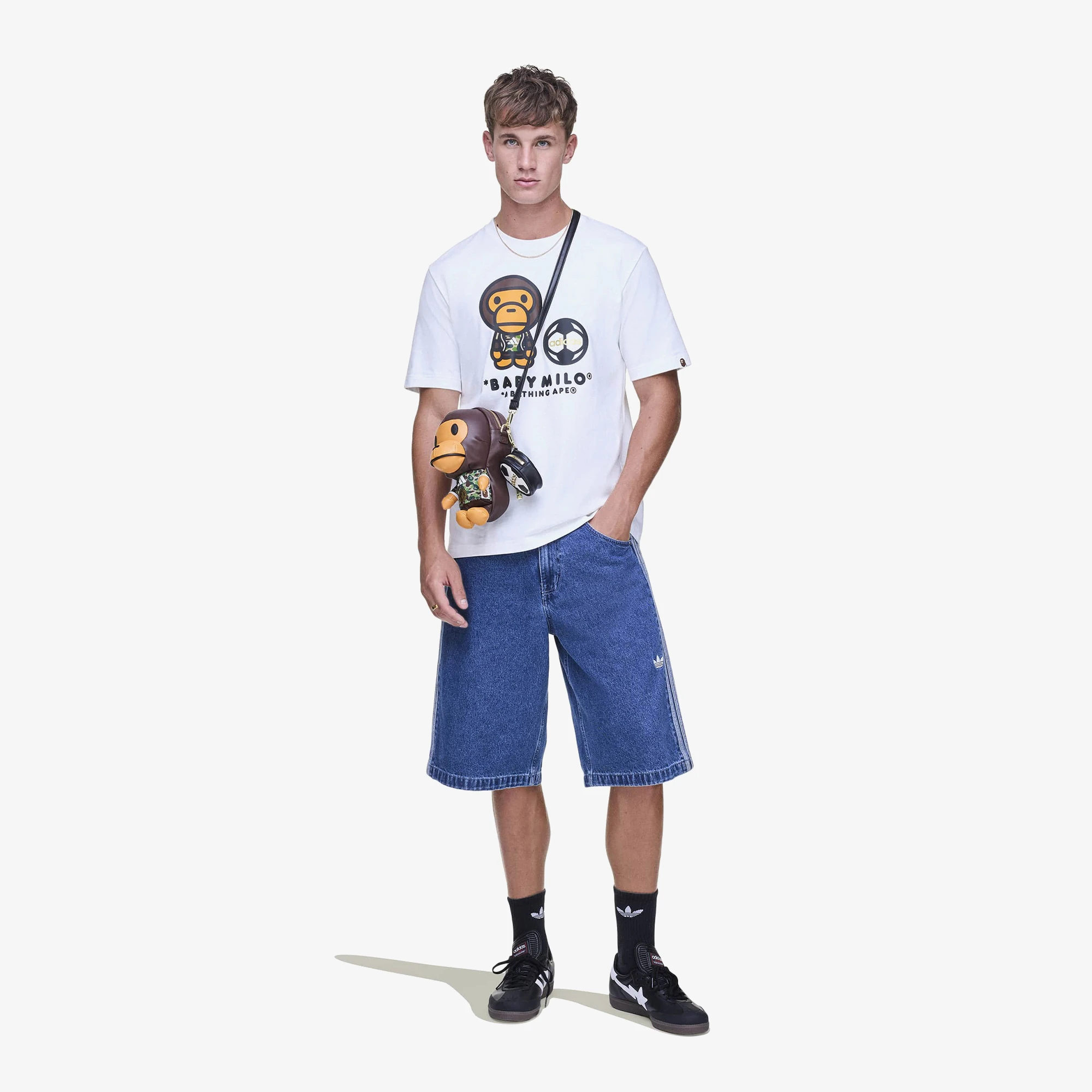 adidas x BAPE SSL Milo Tee 'White'