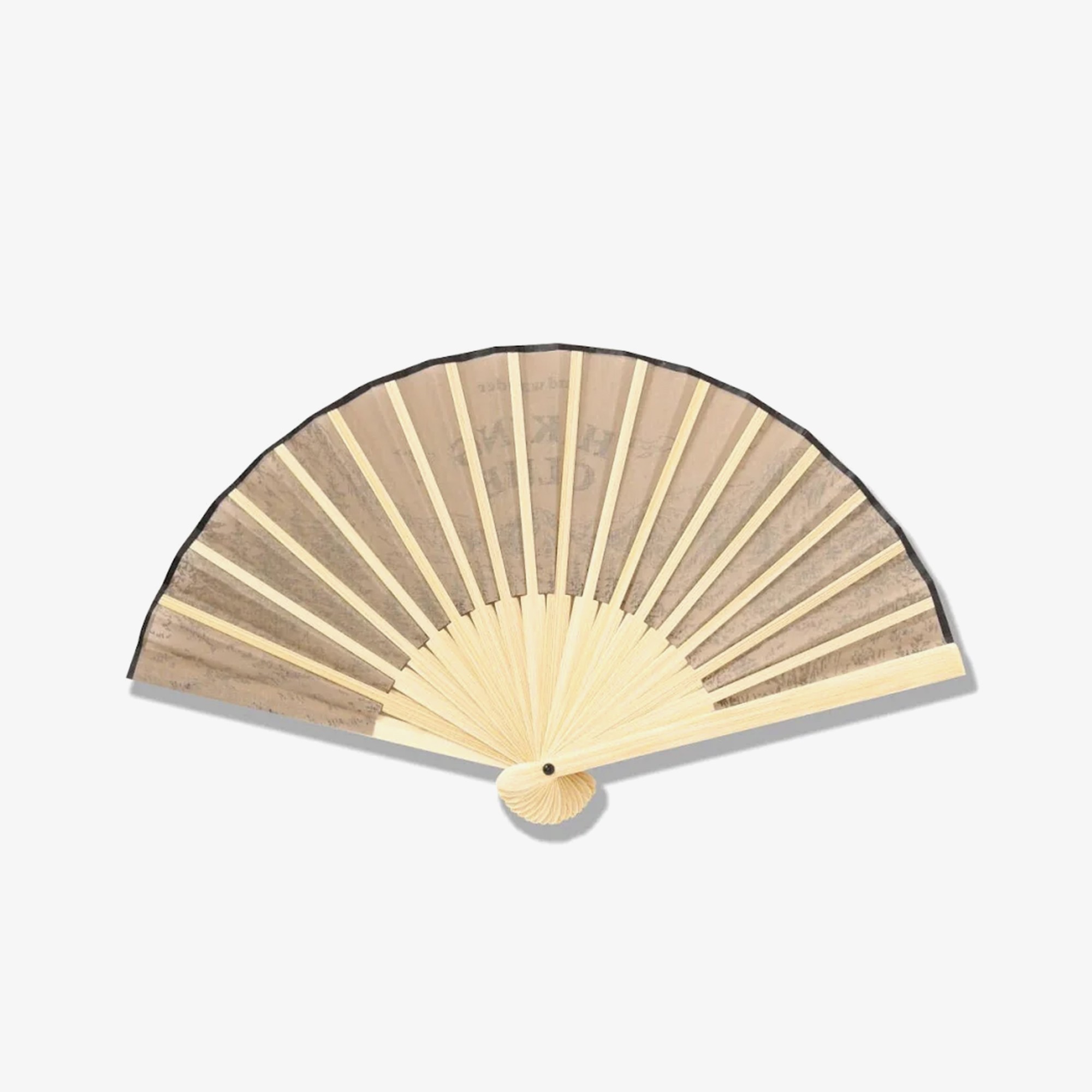Hiking Club Folding Hand Fan 'Beige'