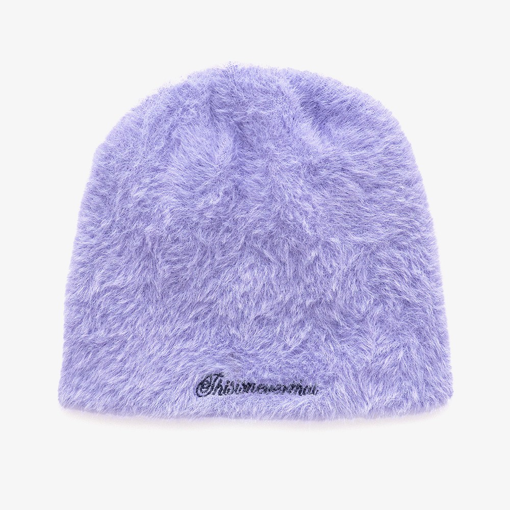 Shaggy No Cuff Beanie 'Lavender'