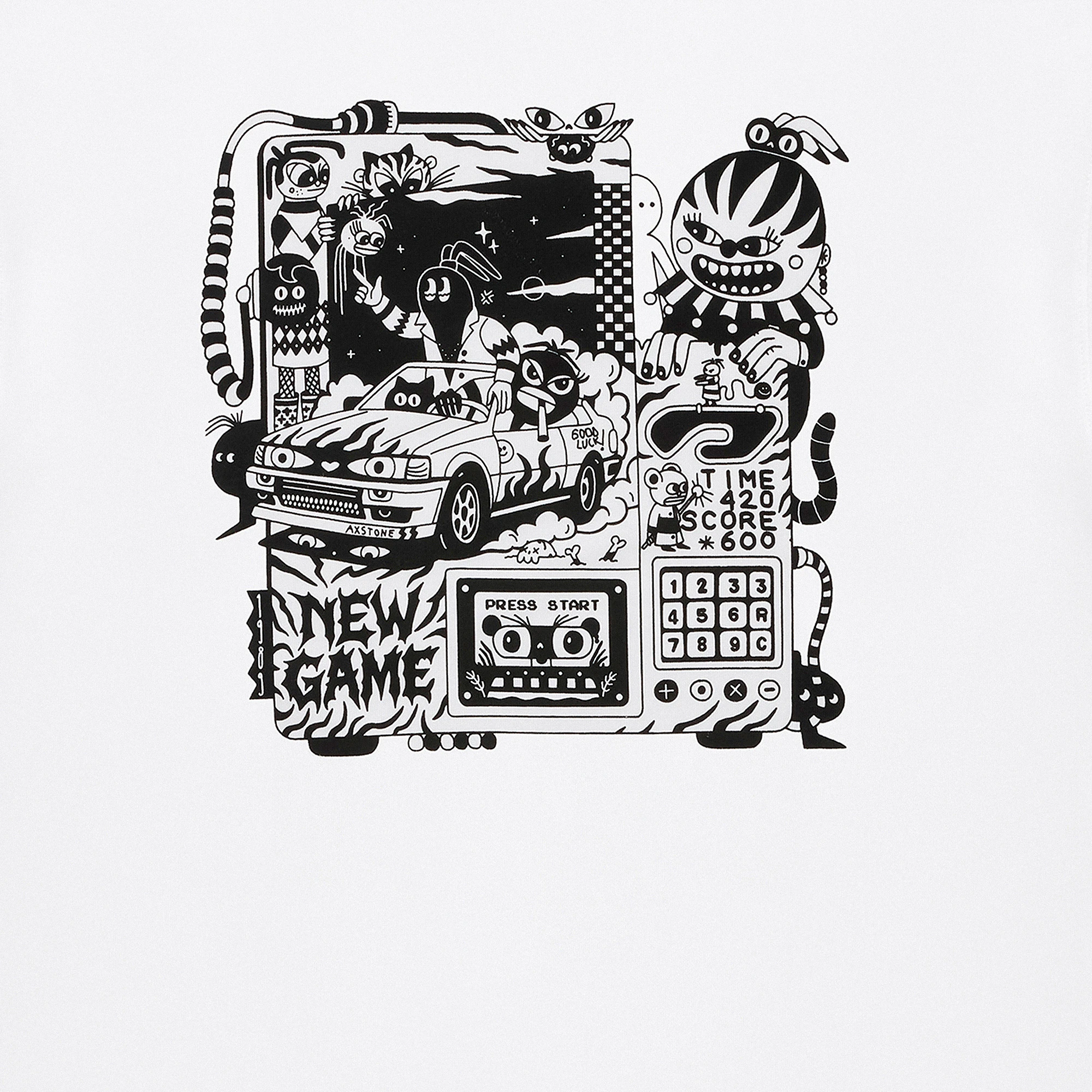 WUNDER x KRÜW Press Start Tee 'White'